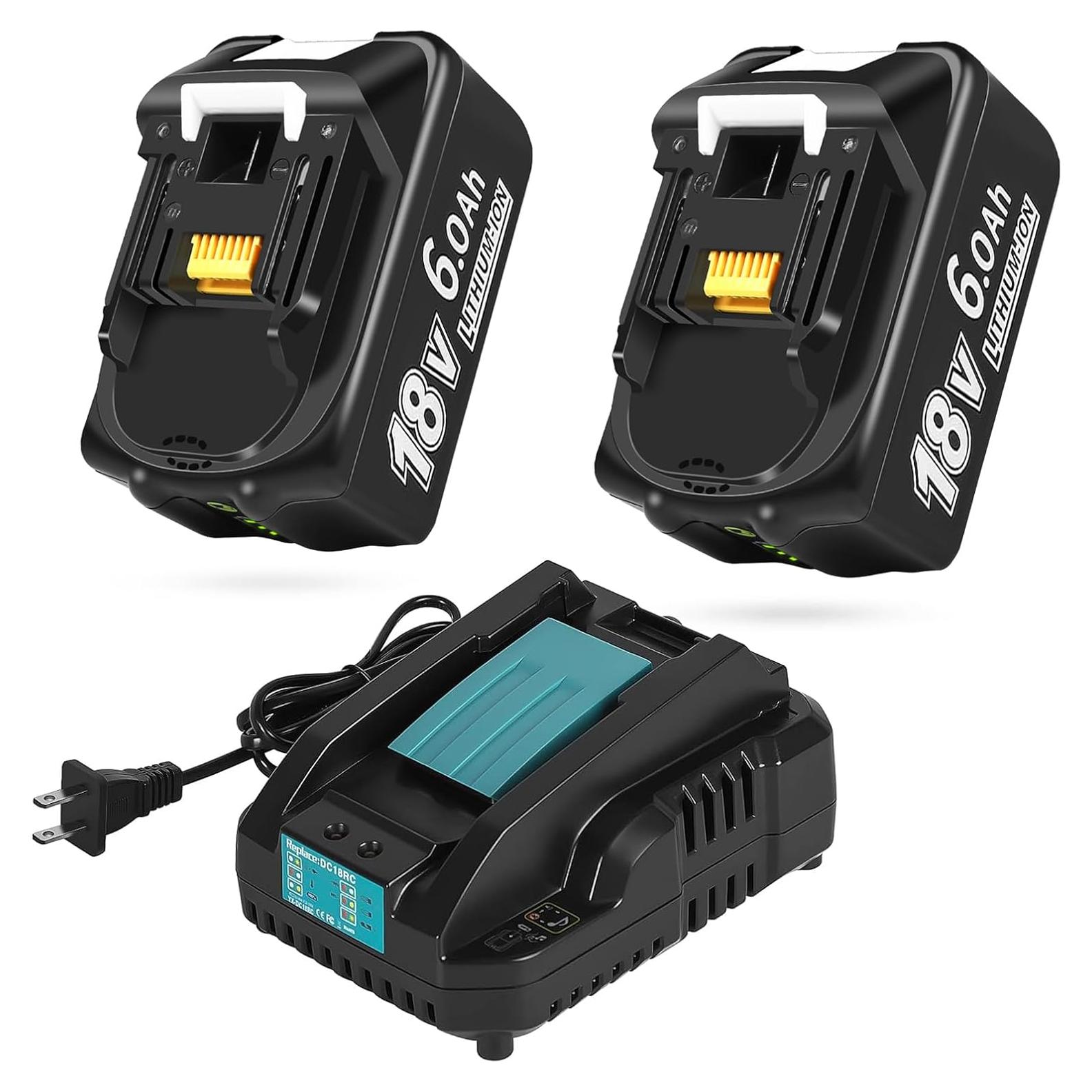 Batería de Reemplazo 6.0Ah APTOOLER para Makita 18V 2Pack