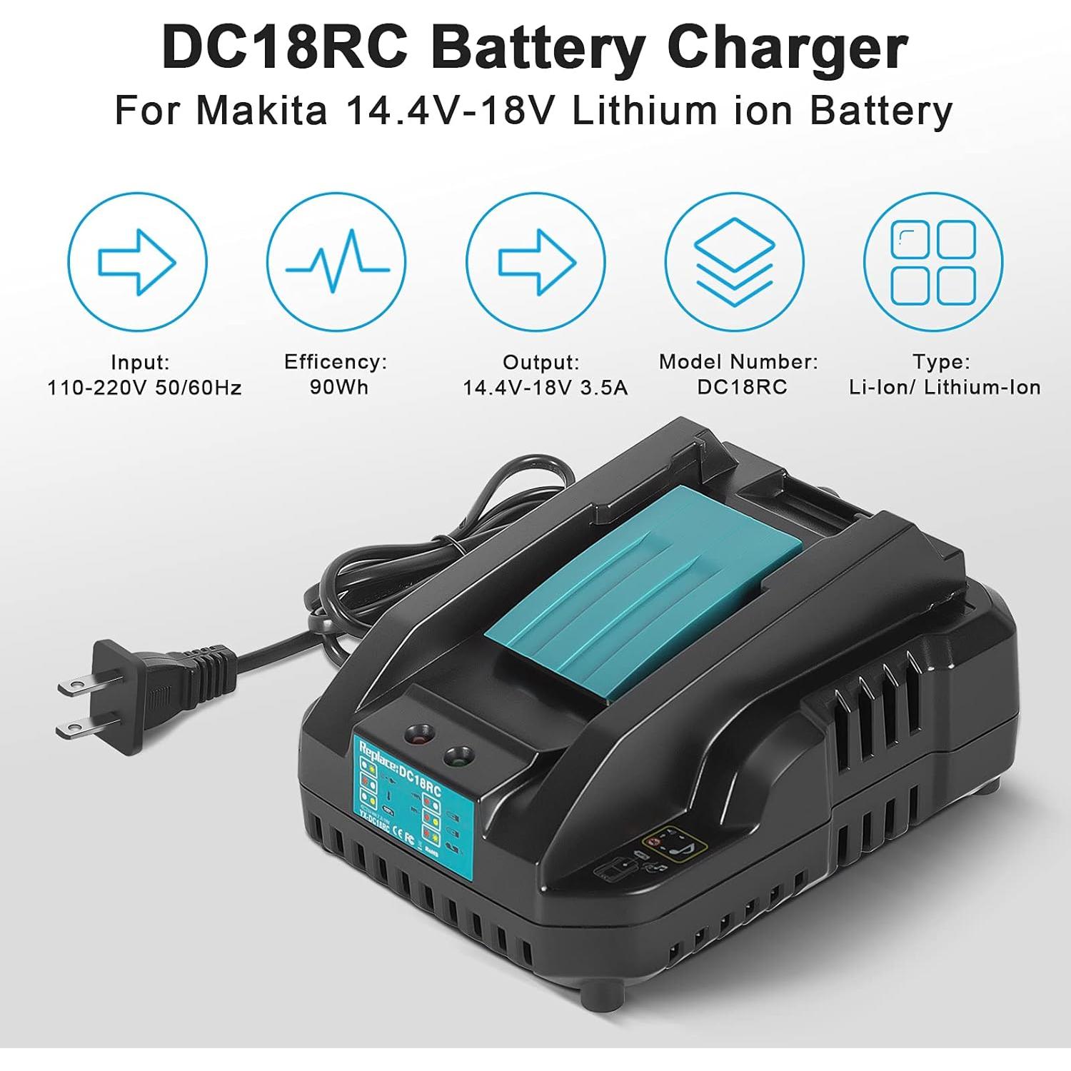 Batería de Reemplazo 6.0Ah APTOOLER para Makita 18V 2Pack