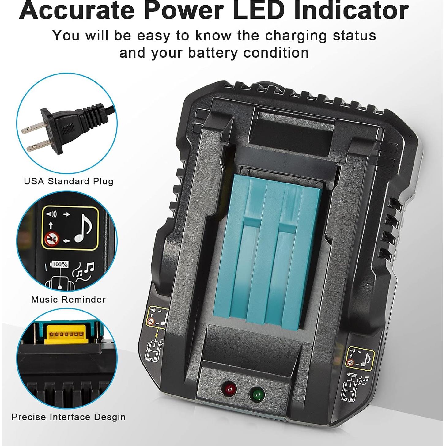 Batería de Reemplazo 6.0Ah APTOOLER para Makita 18V 2Pack