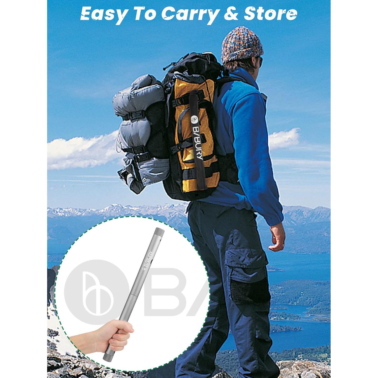 Sierra de Mano Plegable BIBURY 31.5 cm con 2 Hojas Reemplazables