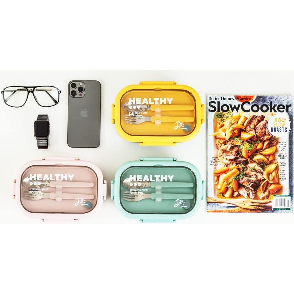 Contenedor Bento Lille Home 850ml Acero Inoxidable Azul