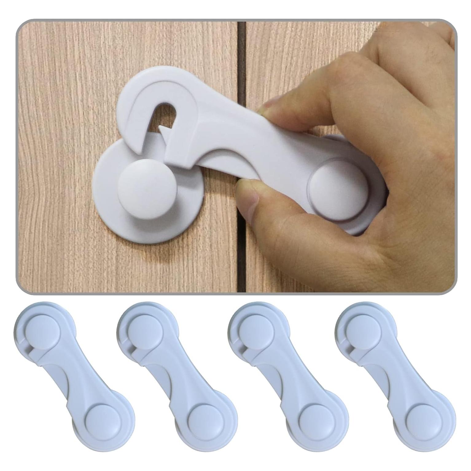 Cerraduras de Seguridad Infantil KongNai - 4 Piezas Adhesivas