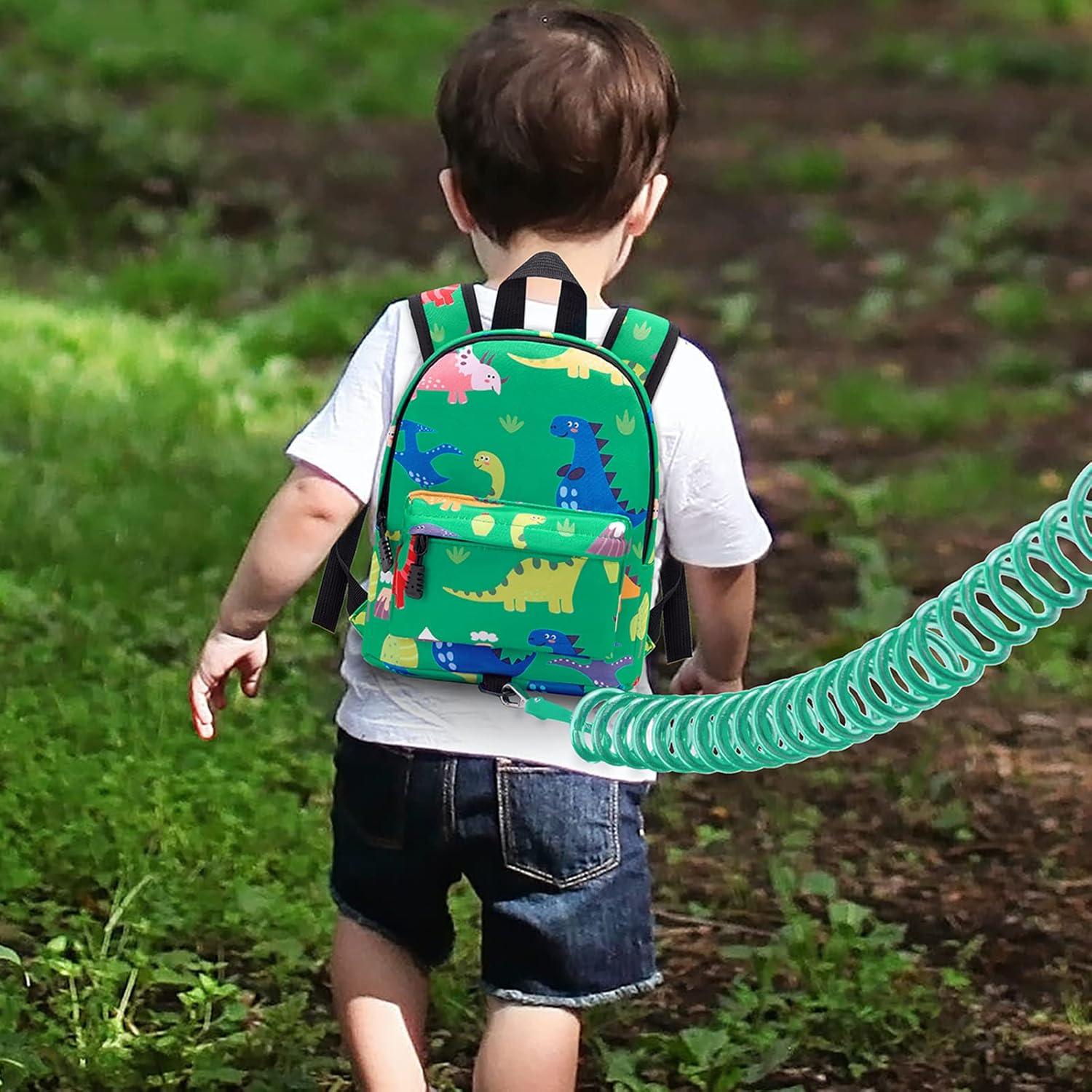 Mochila Antipérdida Accmor para Niños Verde Dino