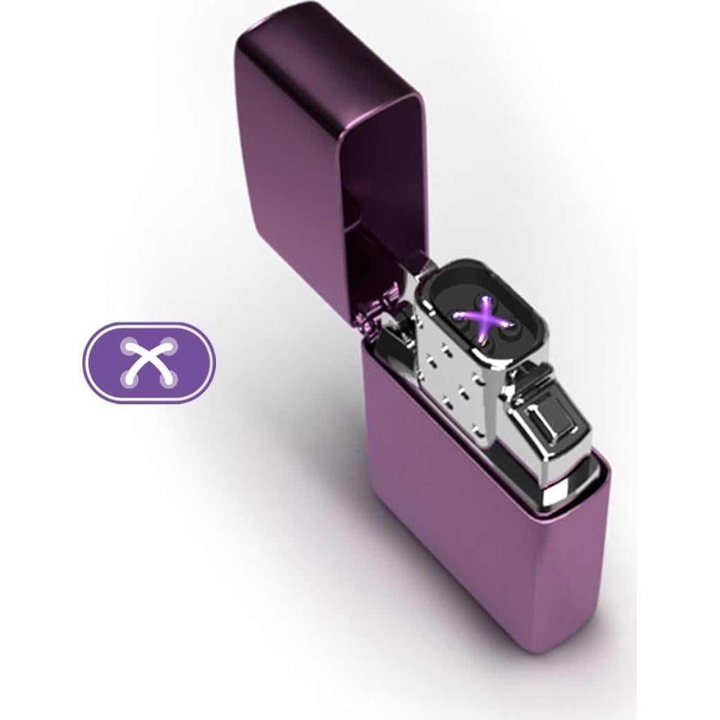 Insertar Encendedor Recargable Doble Arco Zippo Cromado