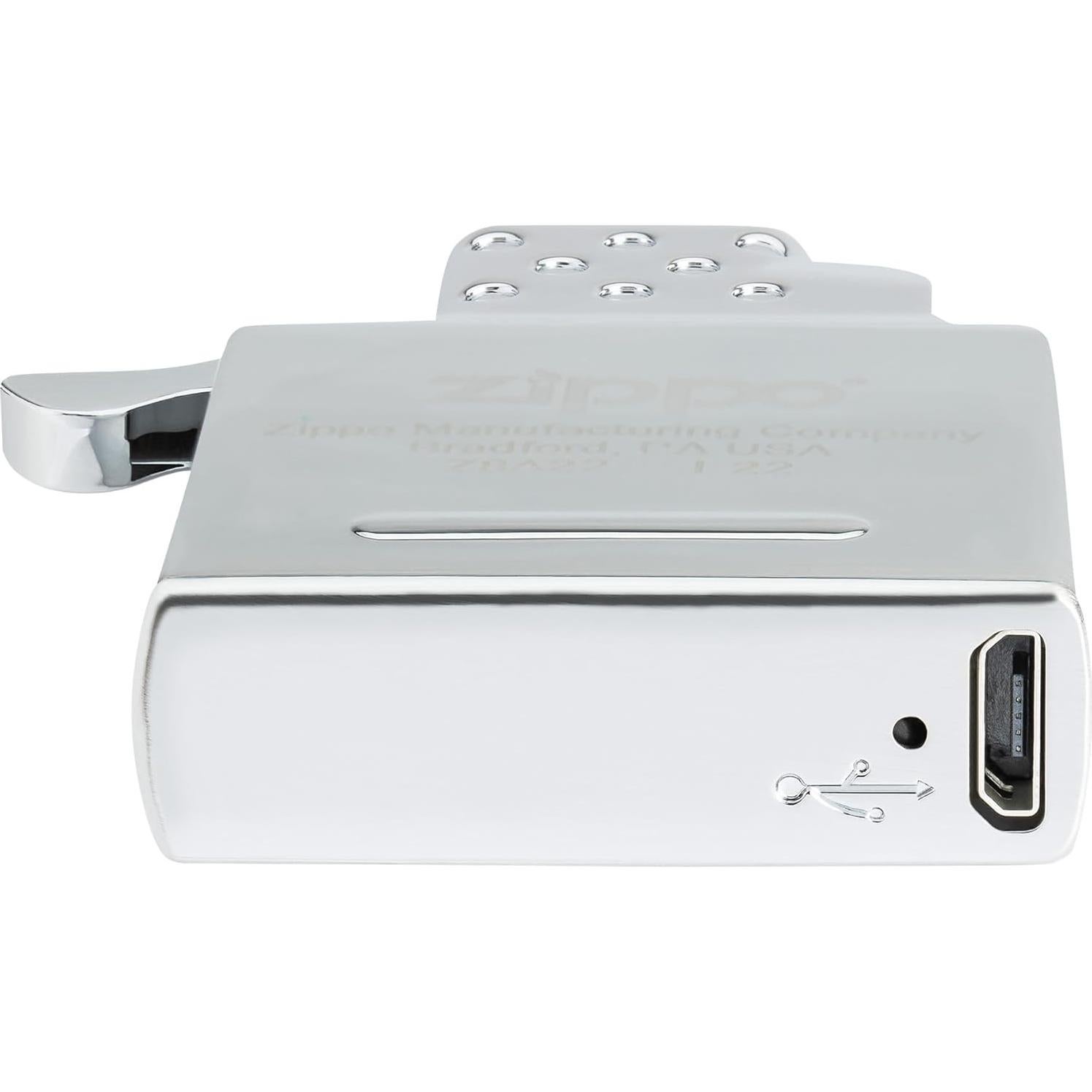 Insertar Encendedor Recargable Doble Arco Zippo Cromado