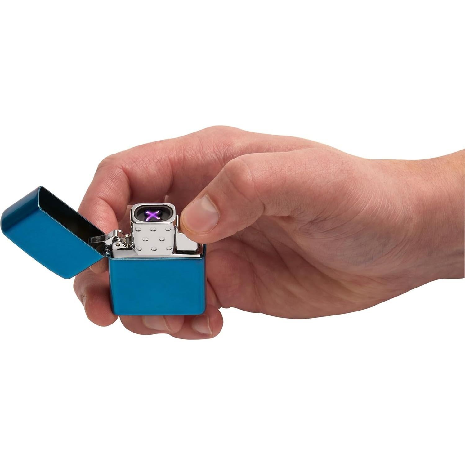 Insertar Encendedor Recargable Doble Arco Zippo Cromado