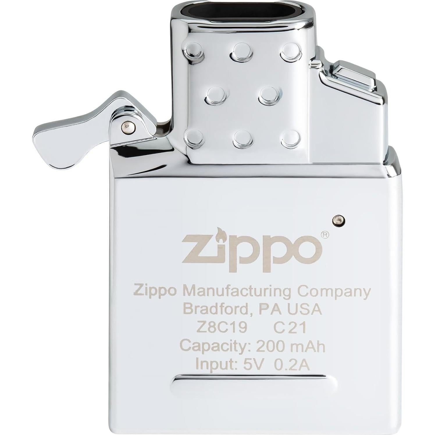 Insertar Encendedor Recargable Doble Arco Zippo Cromado