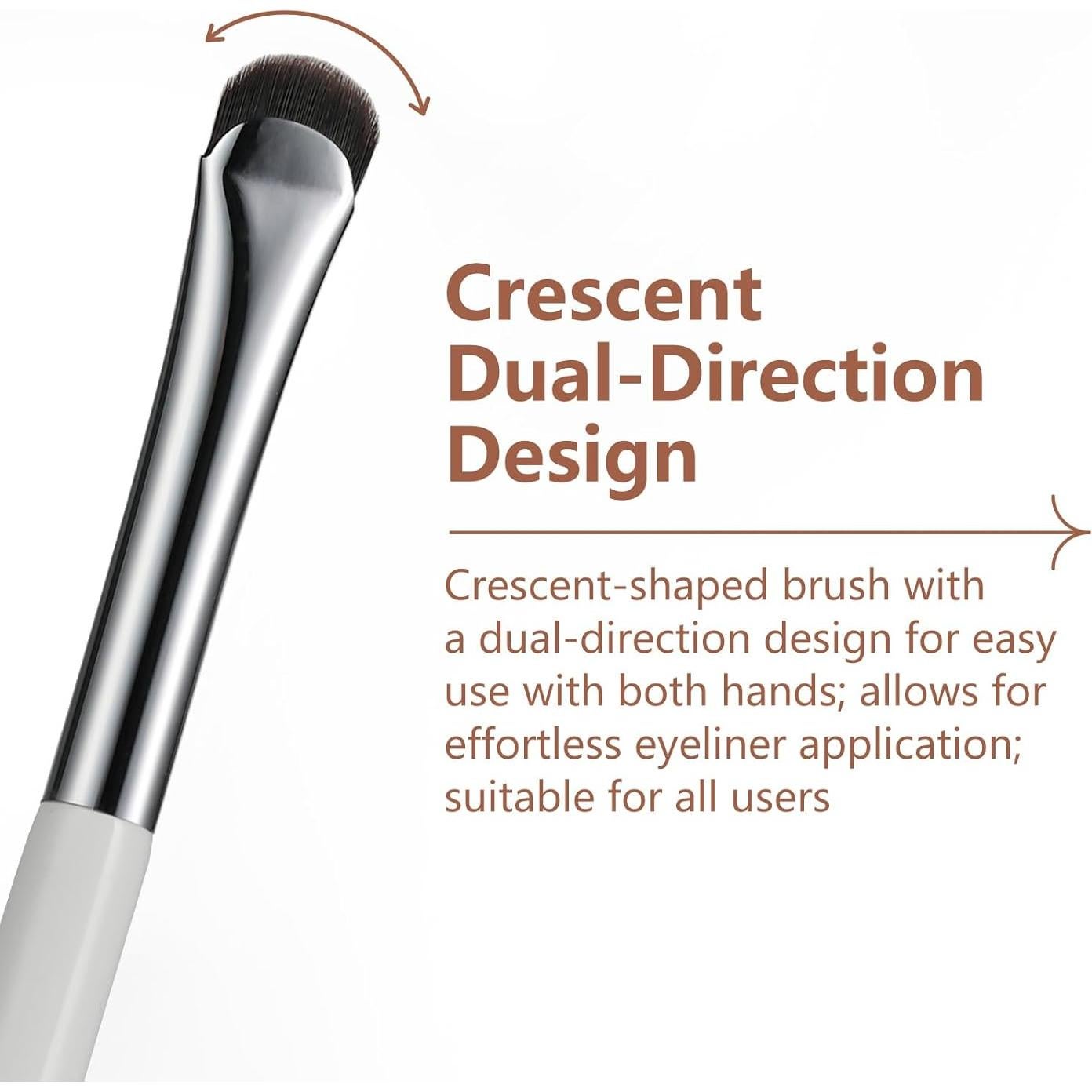 Brocha para Eyeliner y Cejas ALBEAUT 187 Curvado 17cm