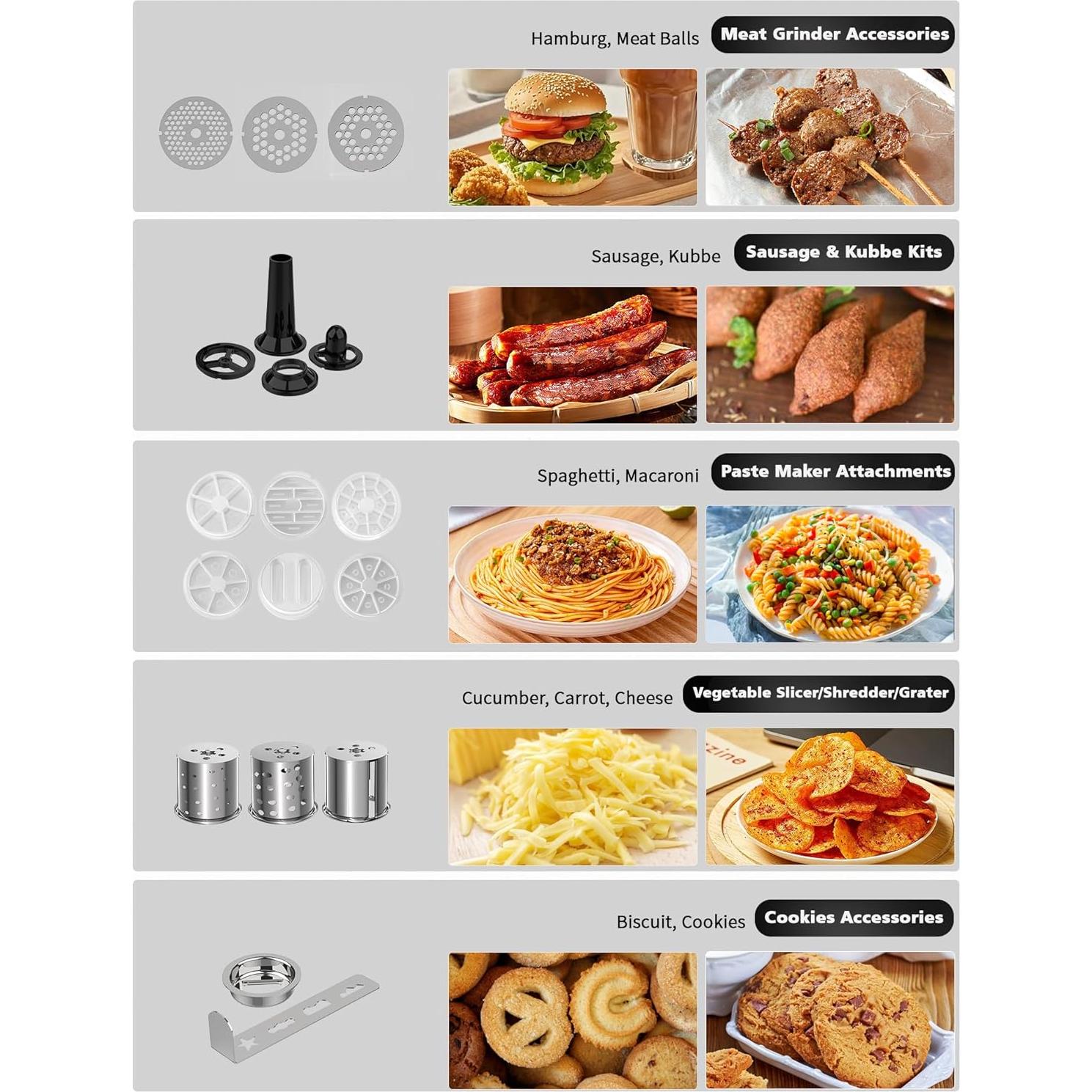 Mezclador de Pie Vospeed SM-1520BM 850W 8QT Acero Inoxidable