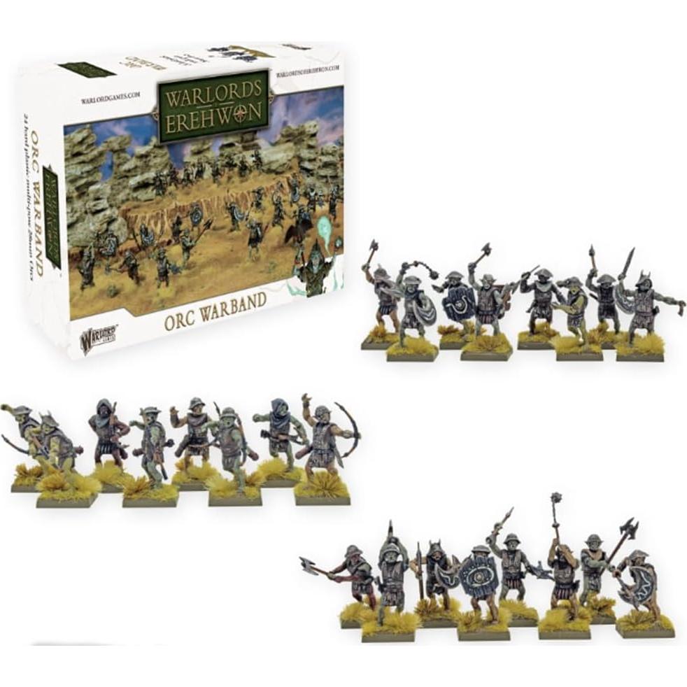 Banda de Orcos Warlord Games 28mm Miniaturas Detalladas