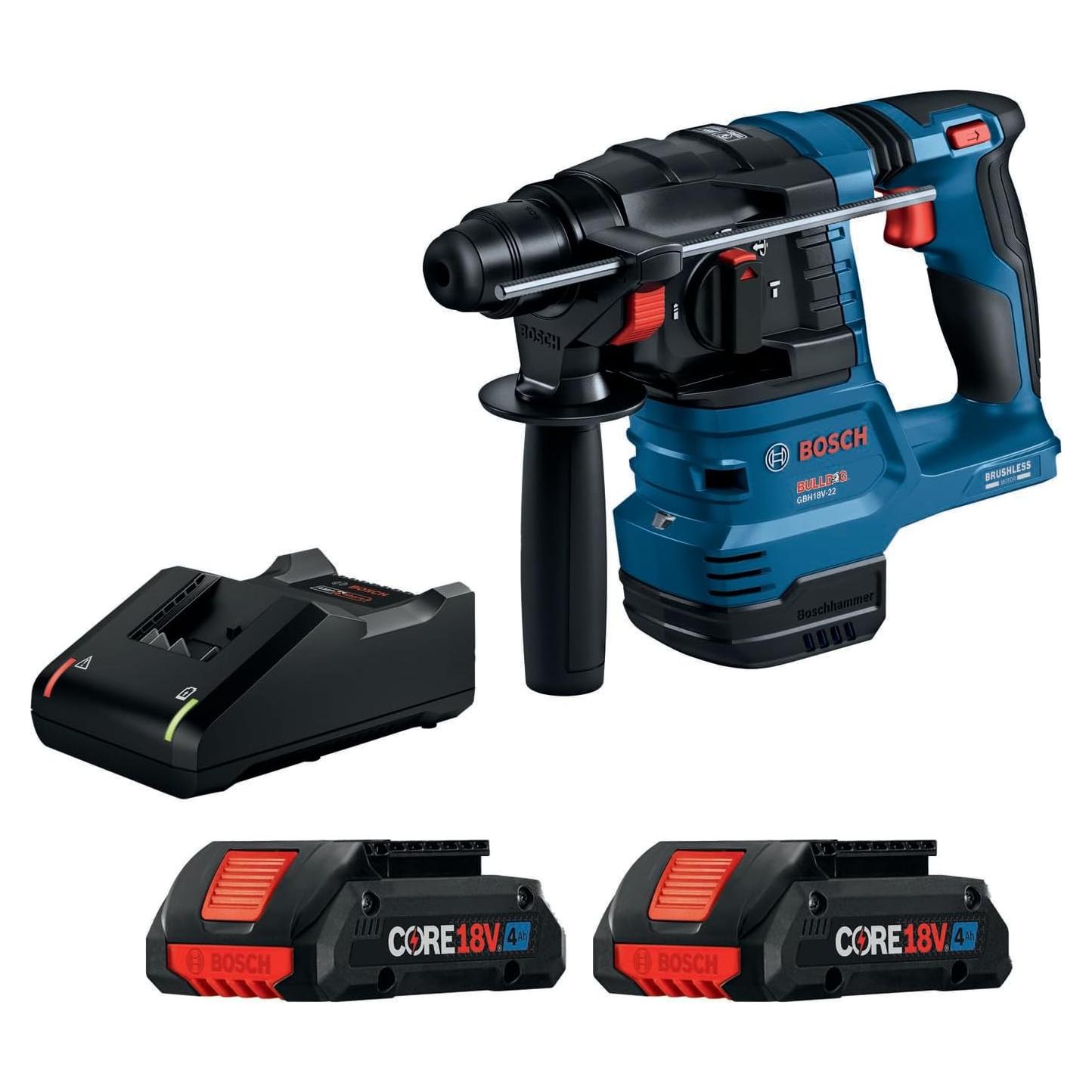 Martillo Rotativo Bosch GBH18V-22K24 18V 2.3kg con 2 Baterías 4Ah