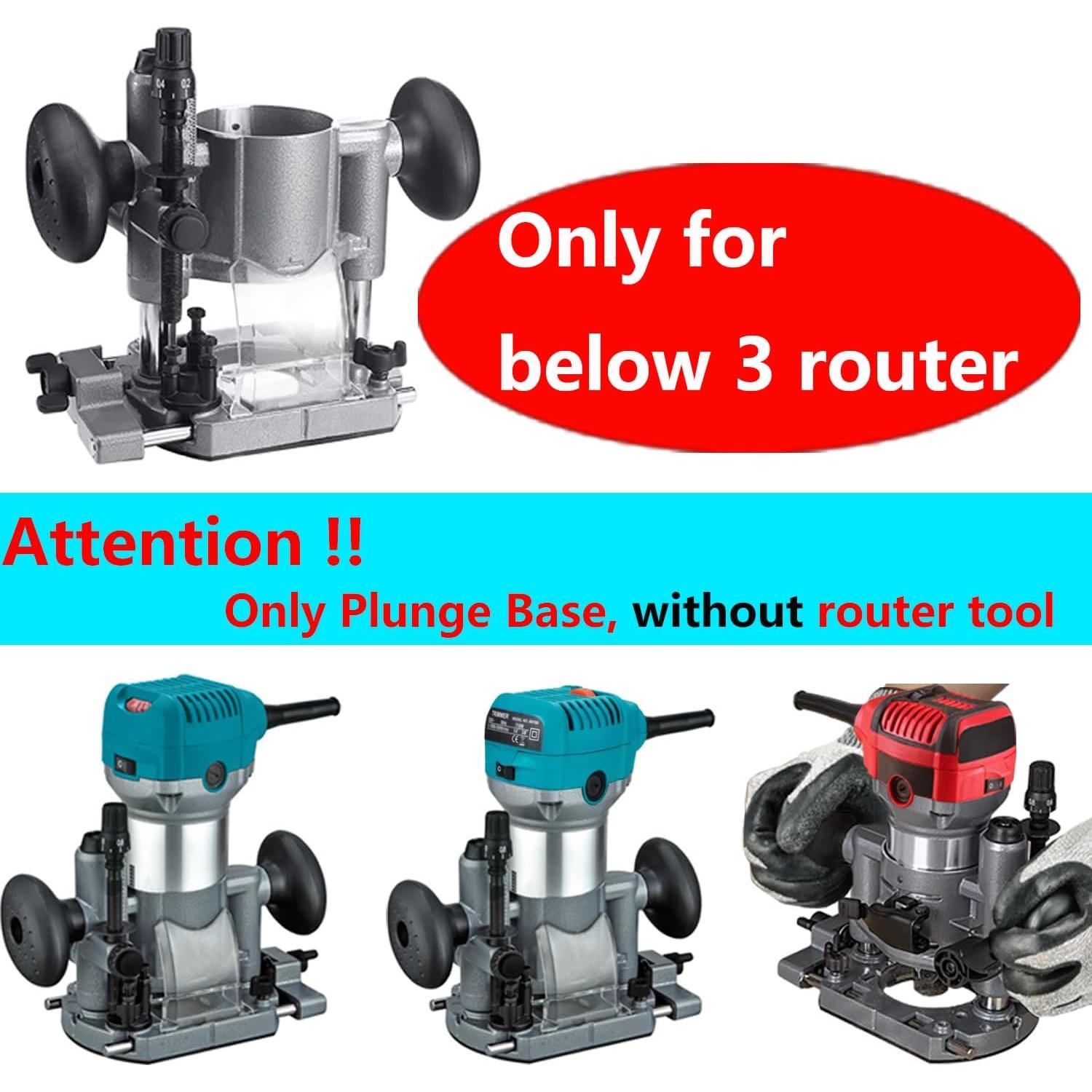 Base de enrutador de inmersión Dobetter DBTR700 de aluminio