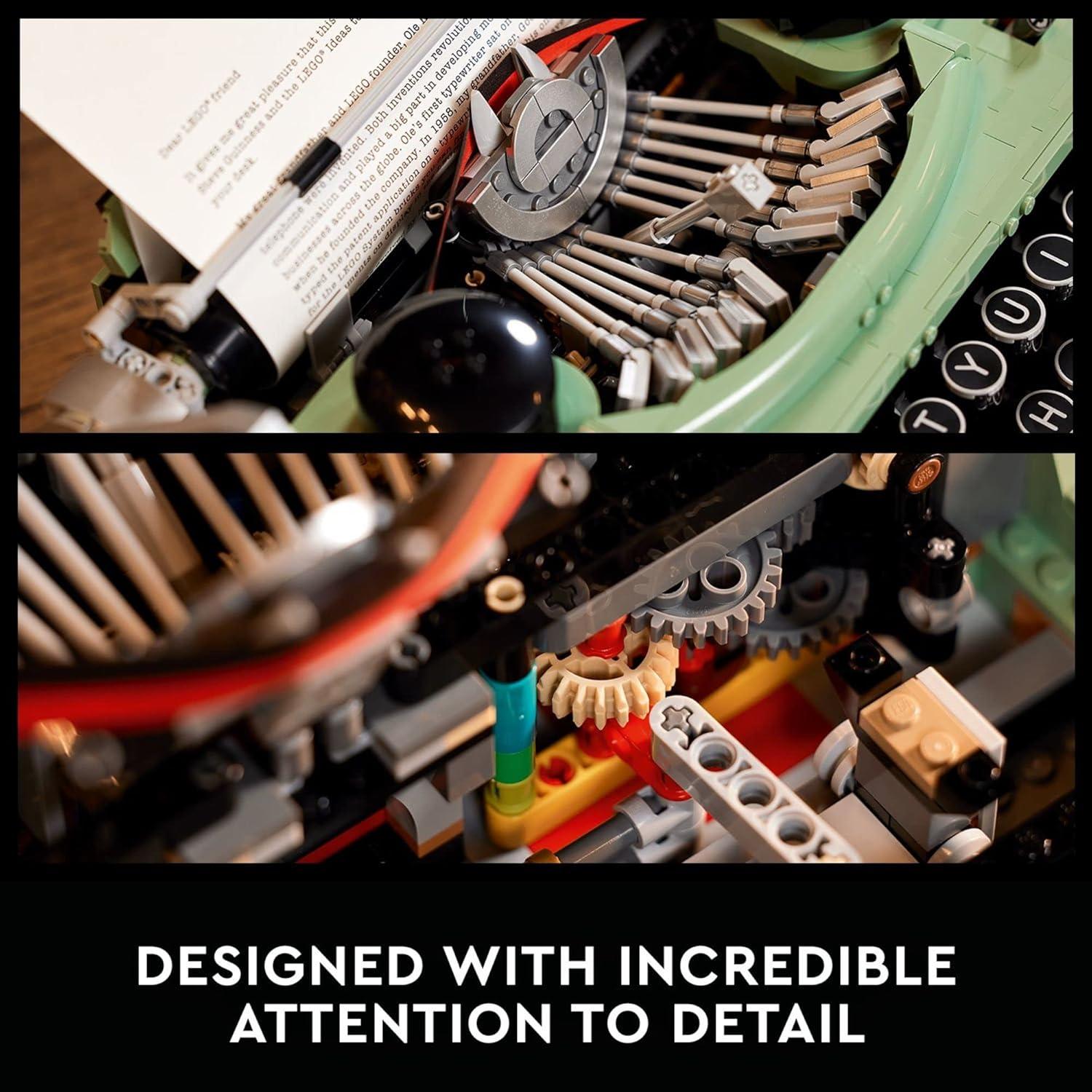 LEGO Ideas Máquina de Escribir 21327 Set de Construcción Adultos