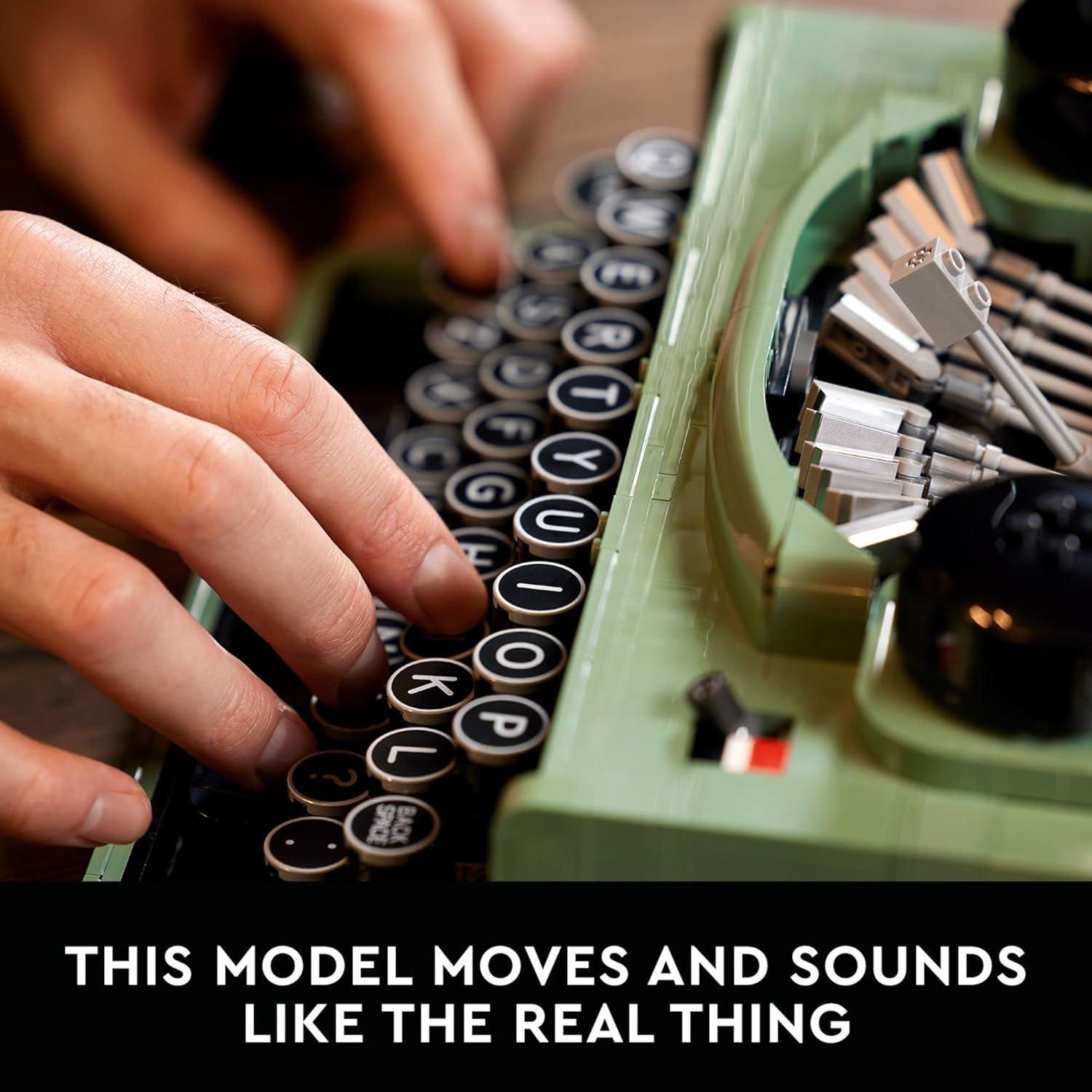 LEGO Ideas Máquina de Escribir 21327 Set de Construcción Adultos