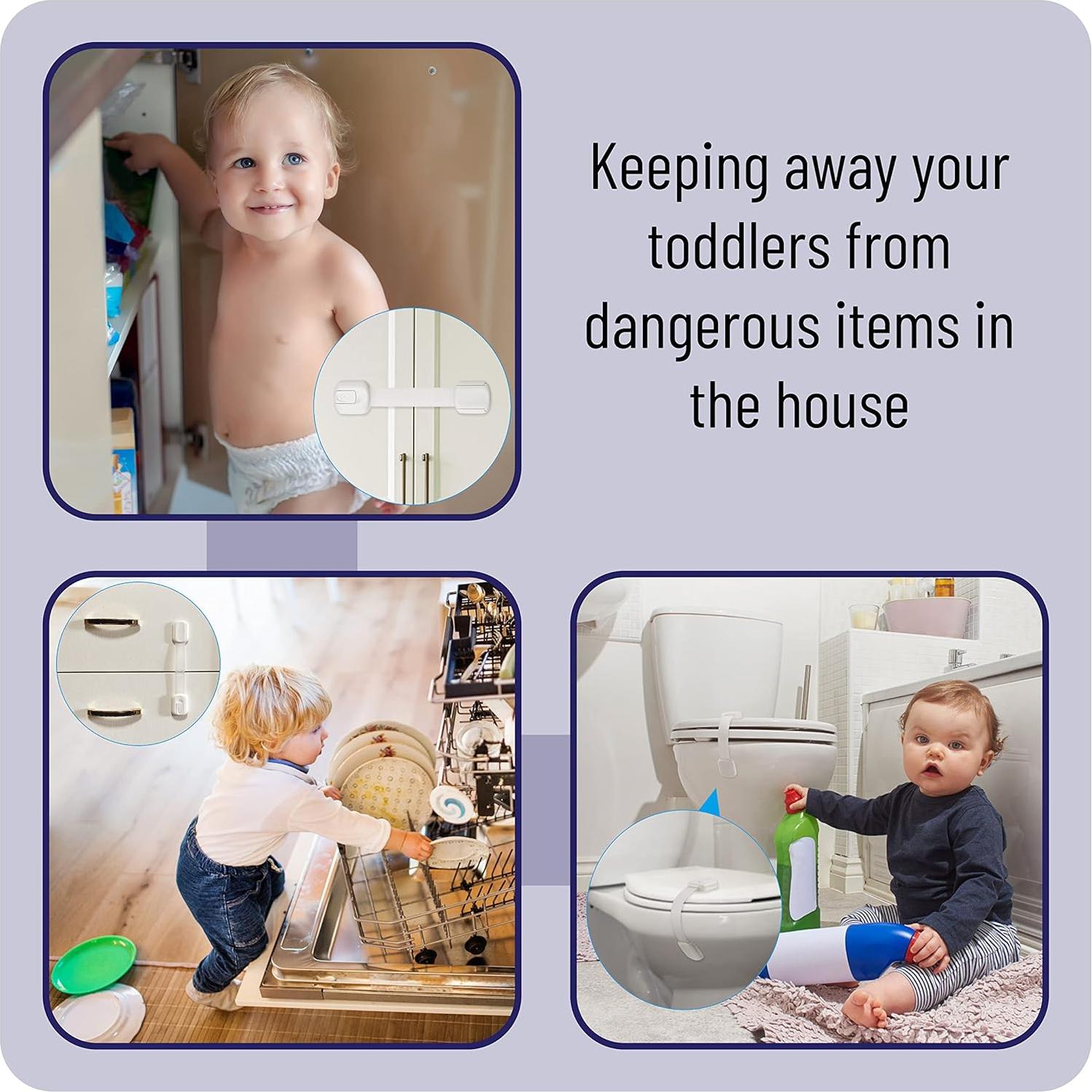 Cerraduras de Seguridad para Niños Bates - Paquete de 6