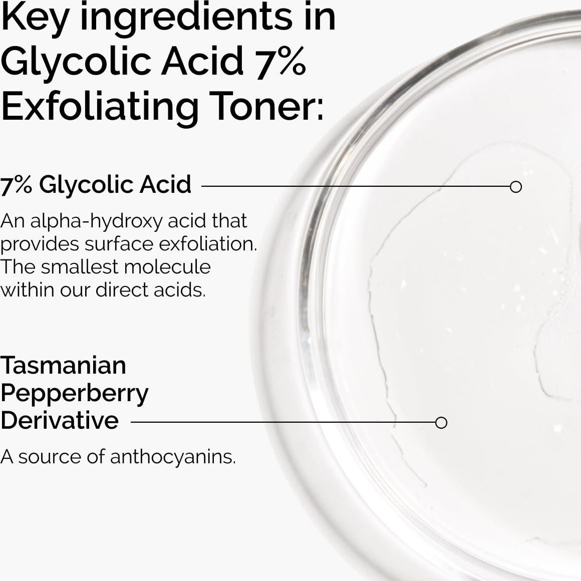Tónico Exfoliante El Ordinario Ácido Glicólico 7% 100 ml