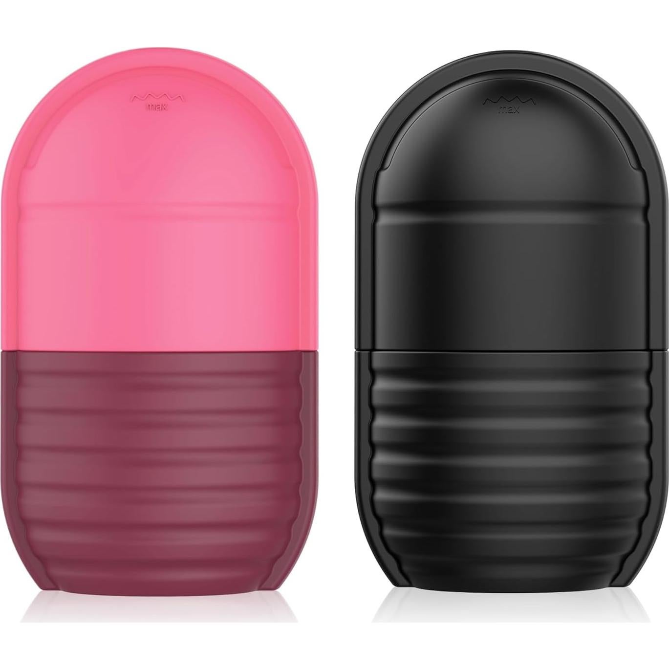 Rodillo de Hielo Facial 2Pcs Tuauoe - Silicona Reutilizable