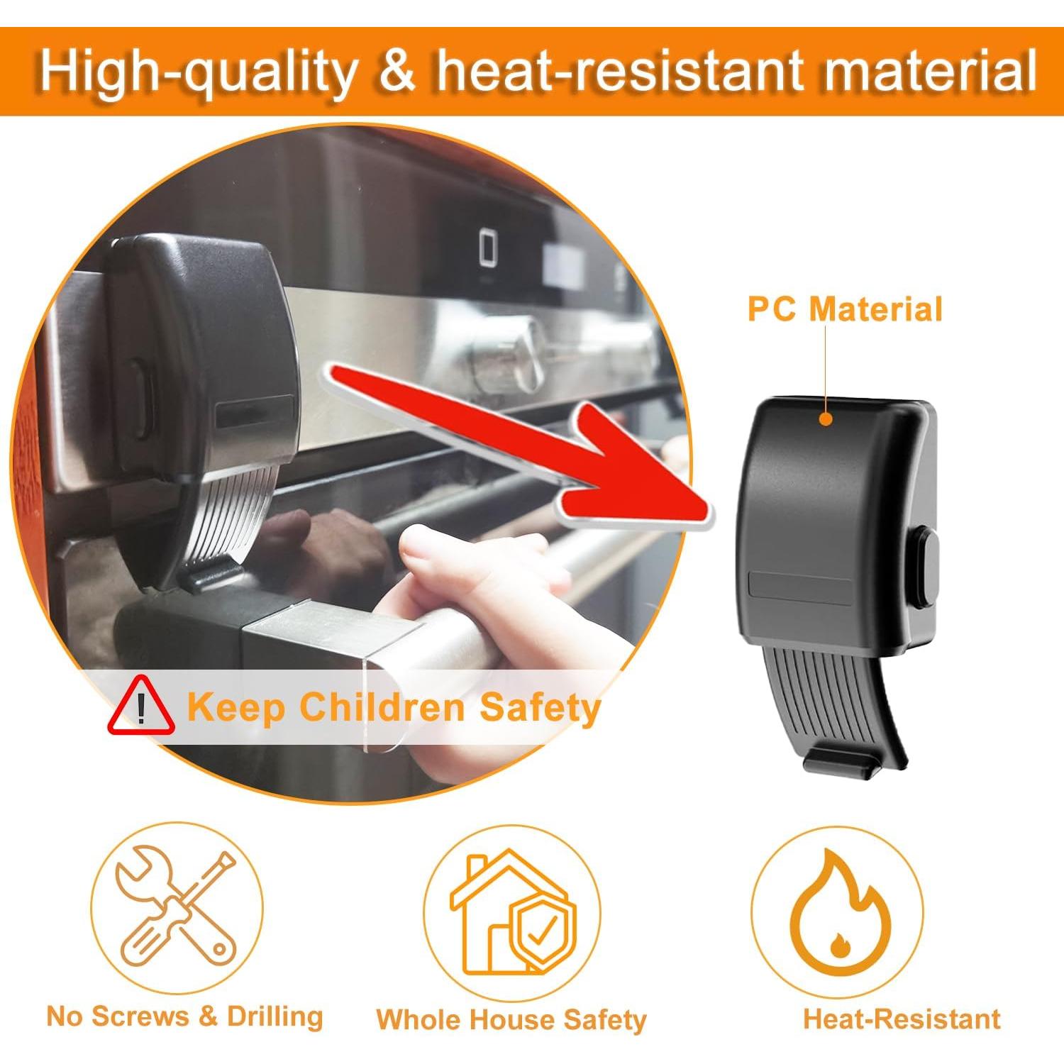 Cerradura de Seguridad para Horno PILISPARK 2 Pcs Niños