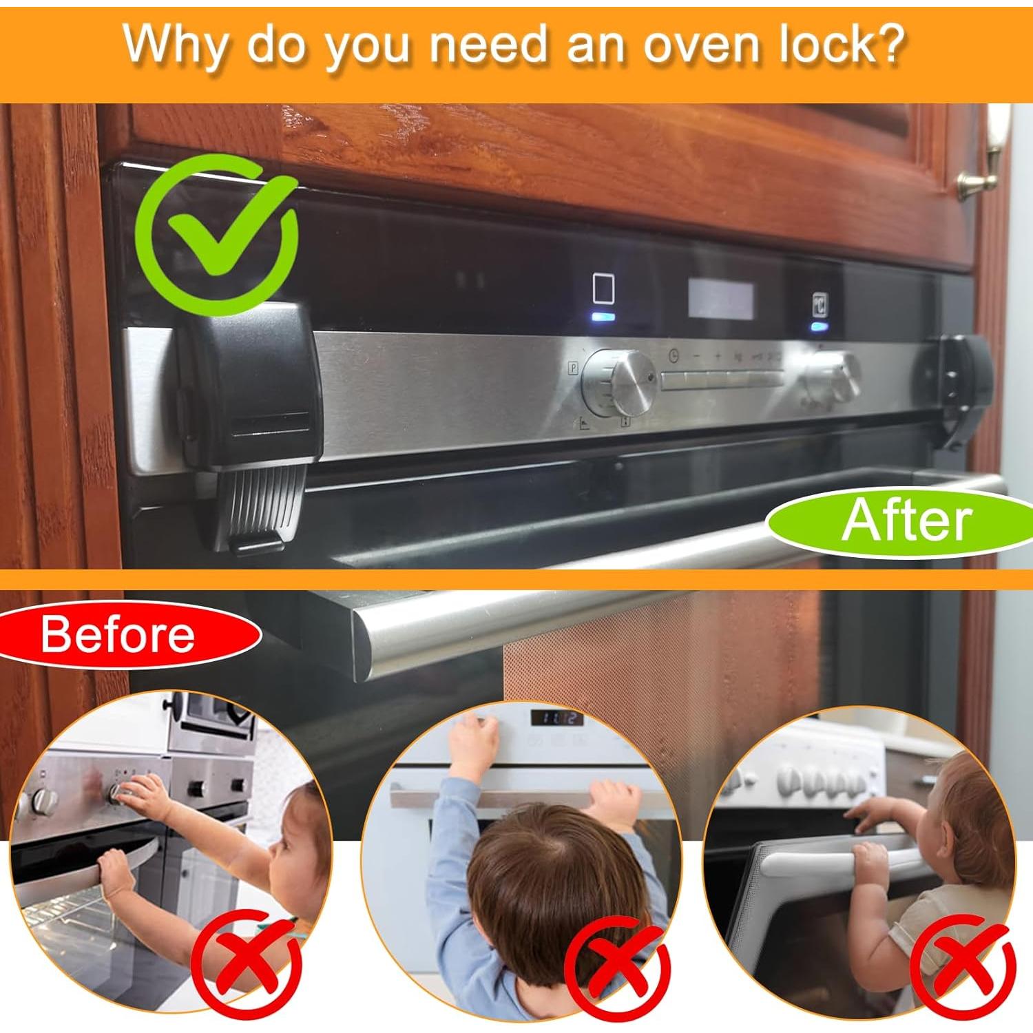 Cerradura de Seguridad para Horno PILISPARK 2 Pcs Niños