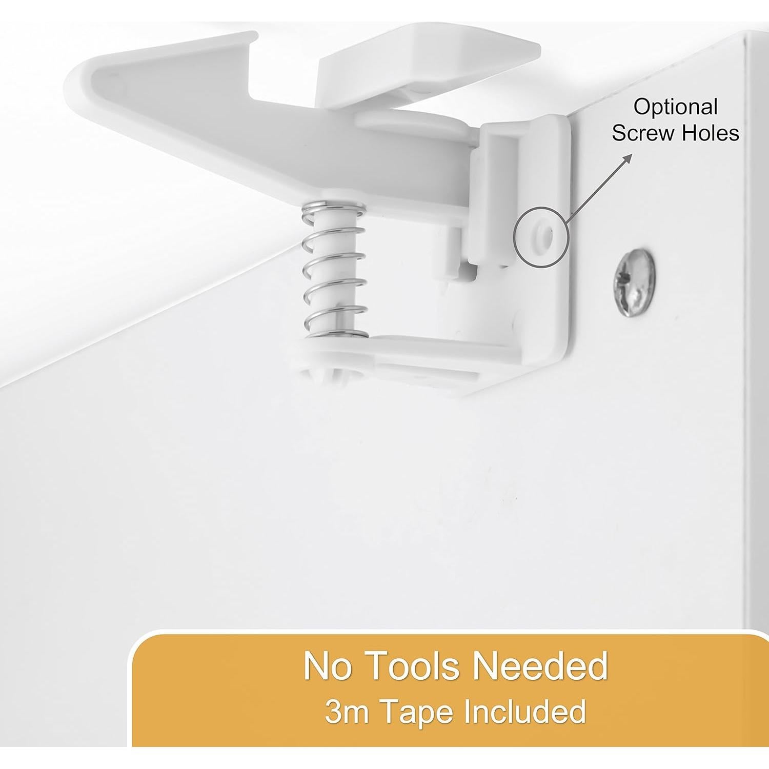 Cerraduras de Gabinete para Niños Suniry Paquete de 12