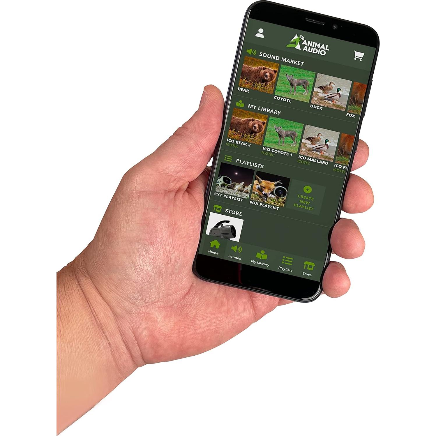 Llamador de Depredadores Icotec Renegade+ Bluetooth 30 Sonidos