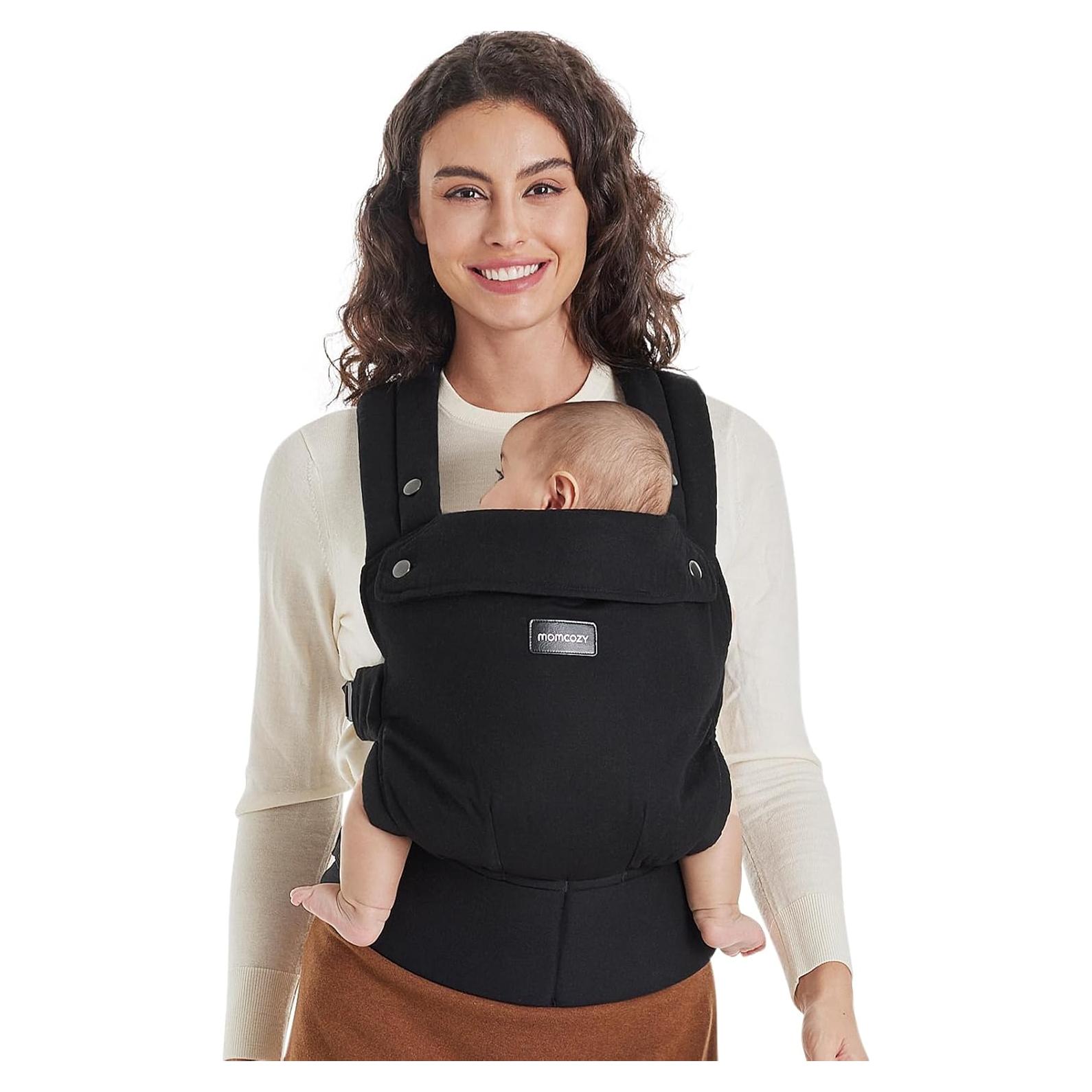 Momcozy Portabebés Ergonómico Negro 3 en 1 para 3-20 kg
