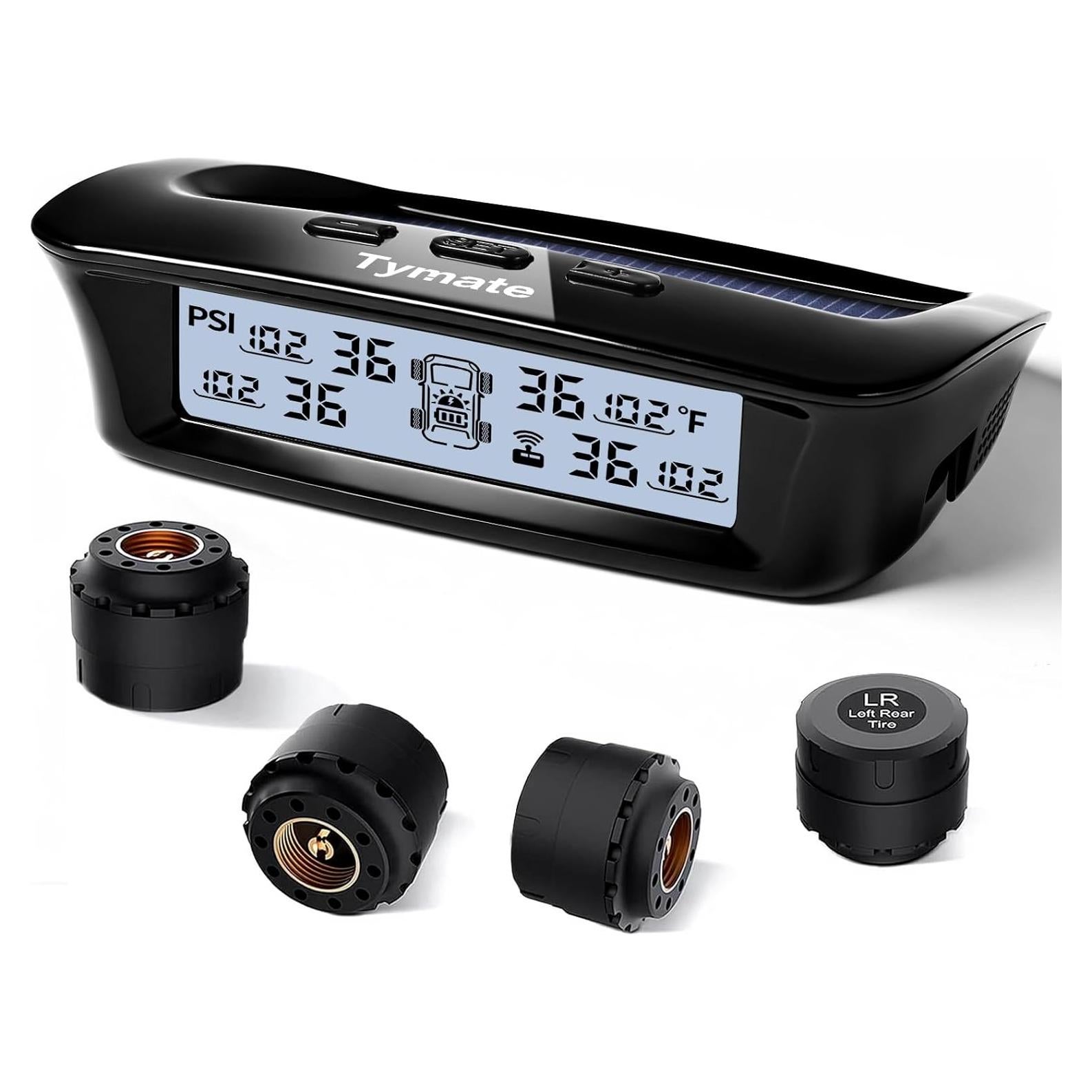 Sistema de Monitoreo de Neumáticos Tymate M12-3 Solar 4 Sensores