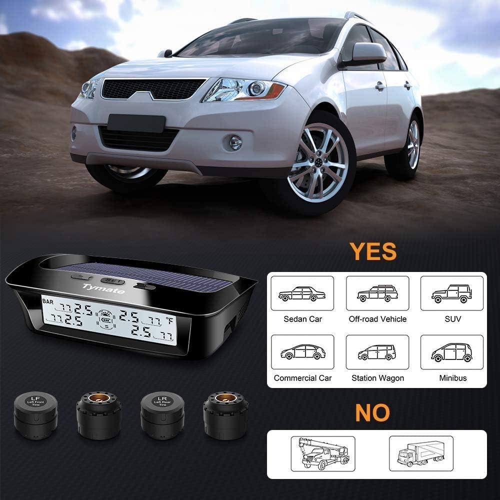 Sistema de Monitoreo de Neumáticos Tymate M12-3 Solar 4 Sensores