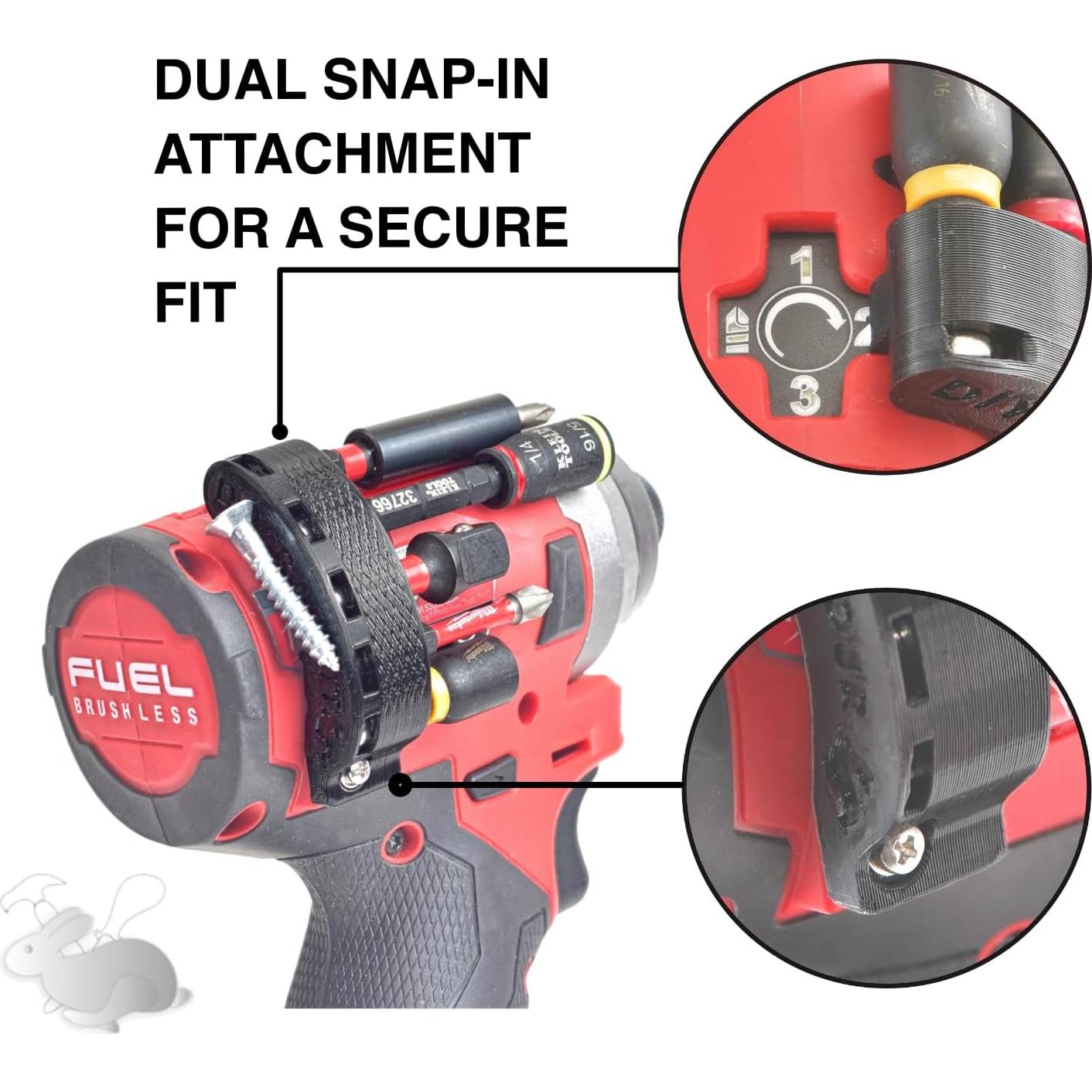 Soporte Magnético para Bits Milwaukee M12 Gen 2 Lado Derecho