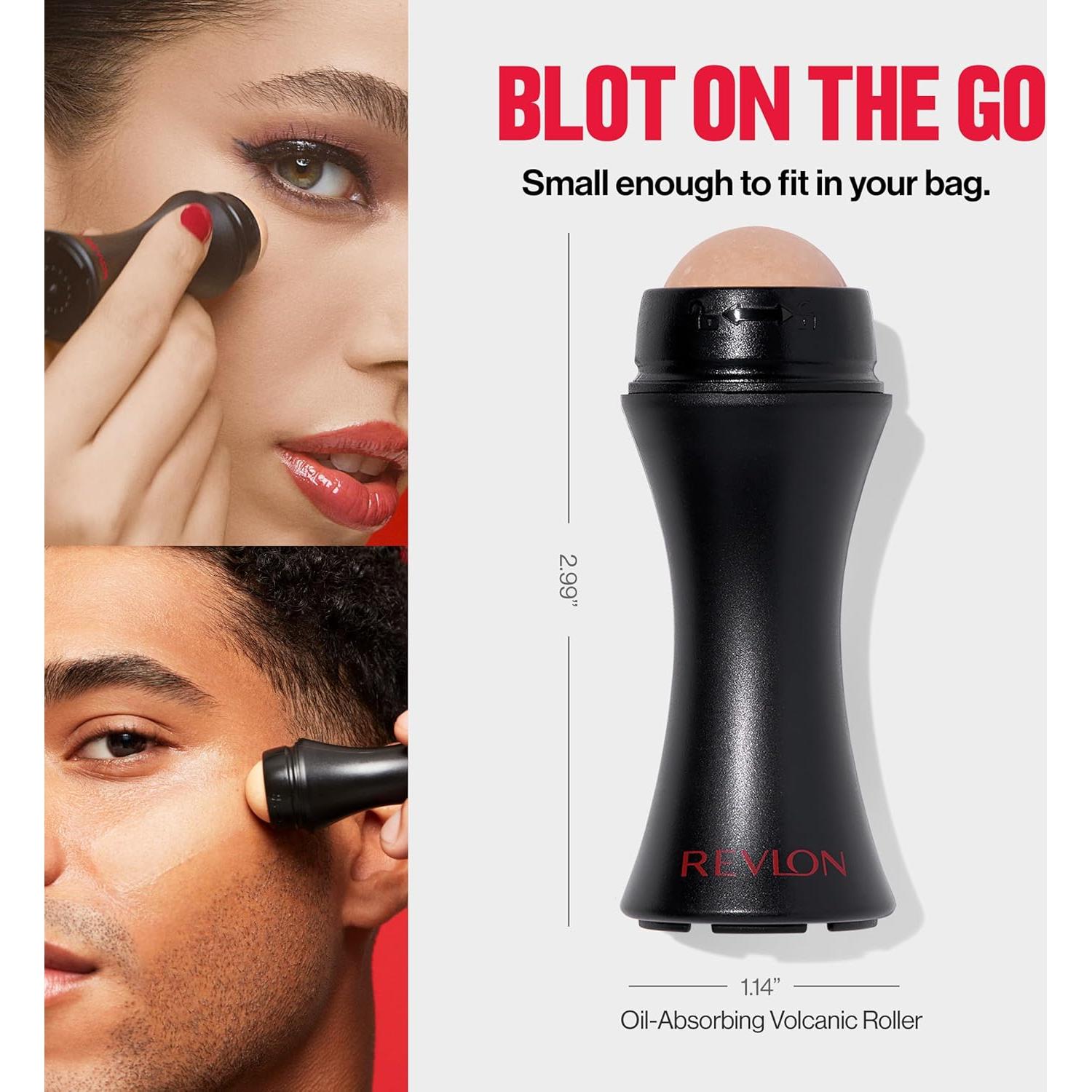 Rodillo Facial Revlon de Piedra Volcánica, Control de Piel Grasa