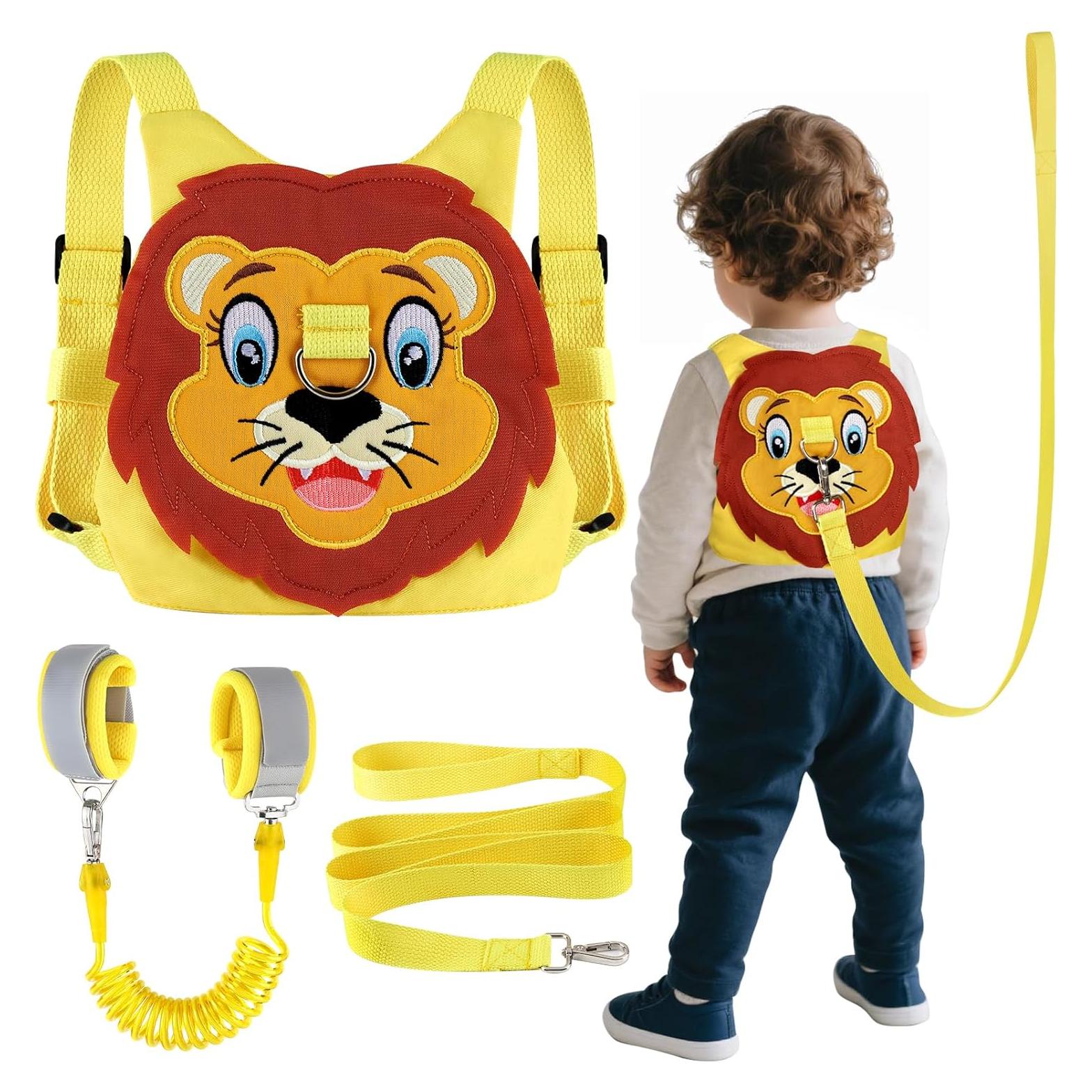 Correa Antipérdida para Niños Pequeños - Arnés Ajustable Amarillo