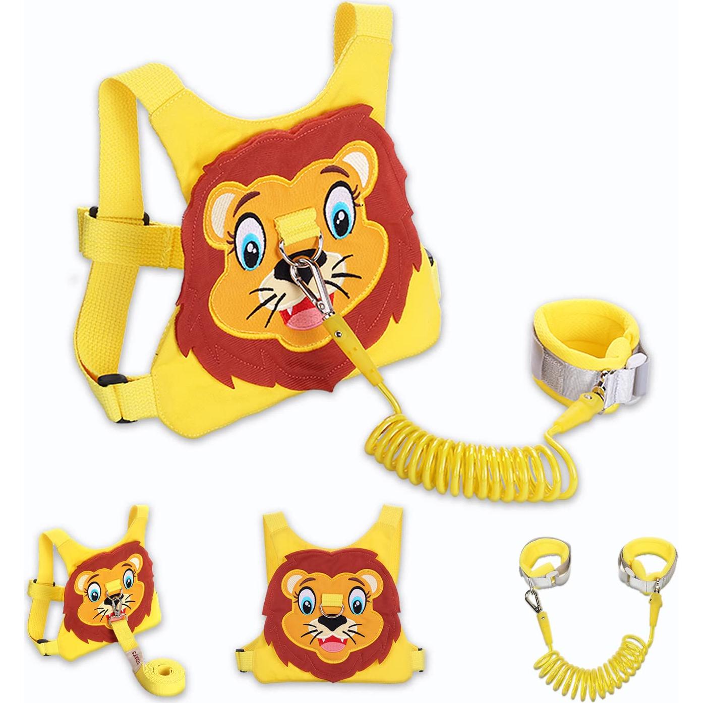Correa Antipérdida para Niños Pequeños - Arnés Ajustable Amarillo