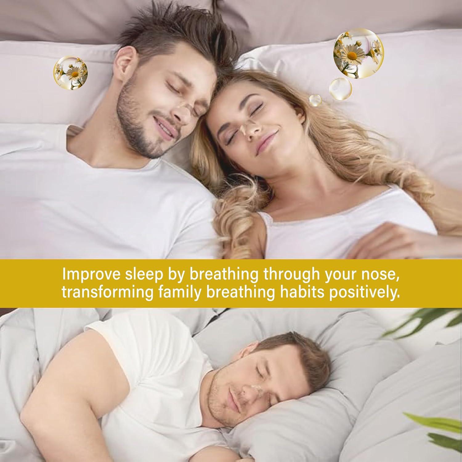 Chamomile Nasal Strips for Snoring - Pack of 100 Tan Nose Strips to Improve Snoring - Helpful to Improve Sleeping, Nasal Congestion Due to Cold and Allergies