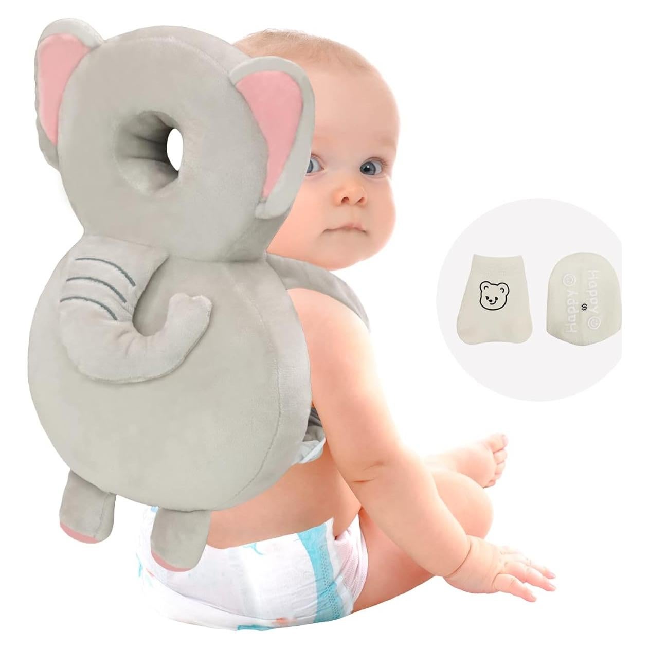 Calody Protector de Cabeza para Bebés Elefante 33x19cm