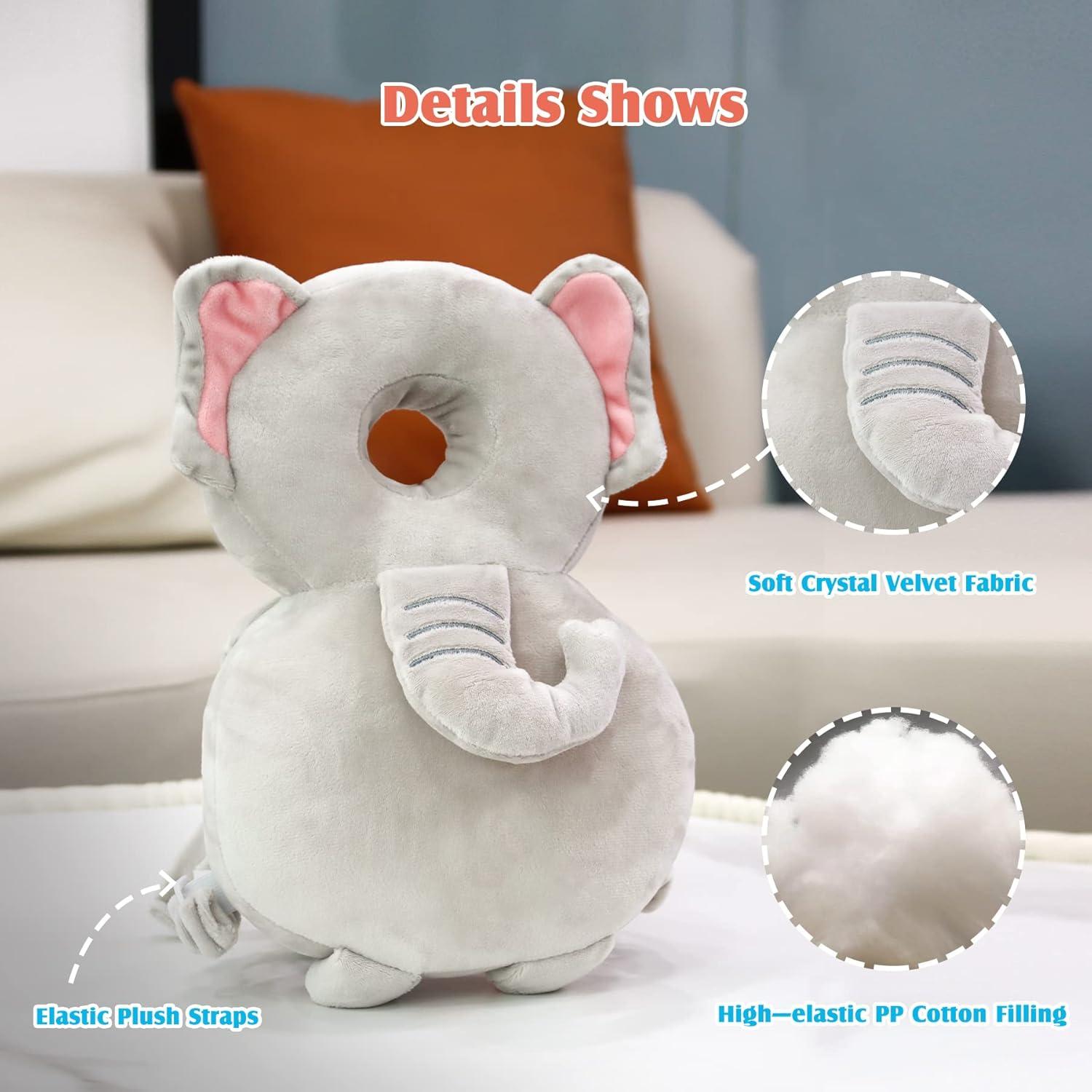 Calody Protector de Cabeza para Bebés Elefante 33x19cm