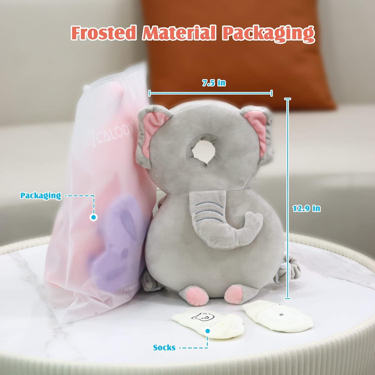 Calody Protector de Cabeza para Bebés Elefante 33x19cm