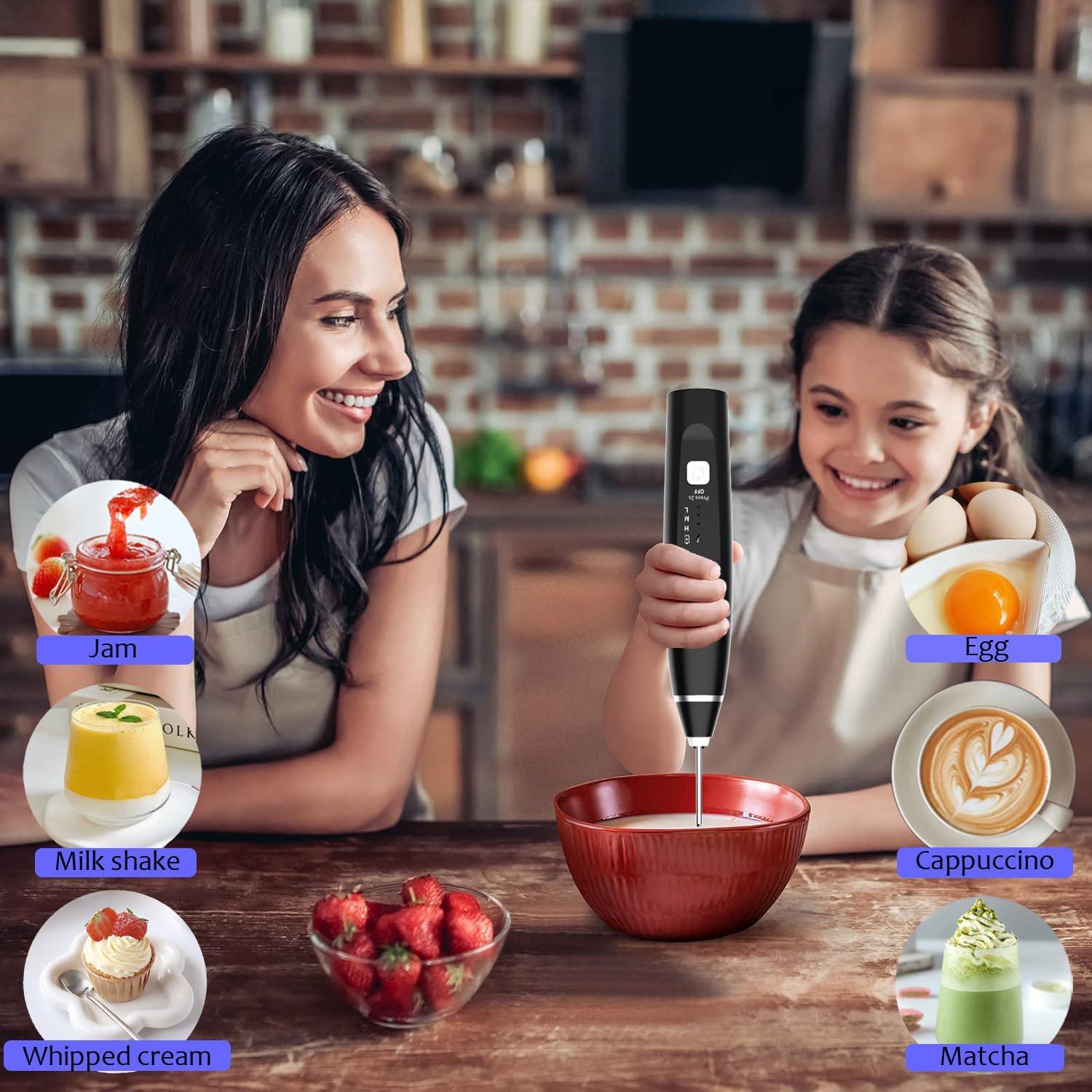 Espumador de Leche Portátil ENJOYCOOL A24 Recargable 3 Velocidades