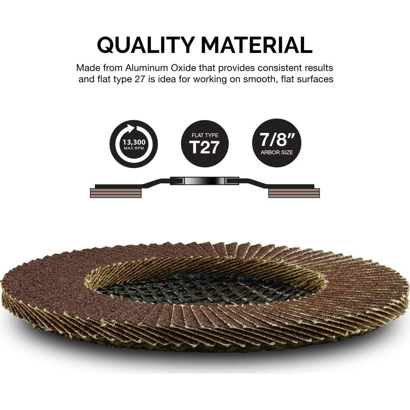 Discos de Aleta Neiko 11106A 10 Piezas 11.43 cm 40 Granos