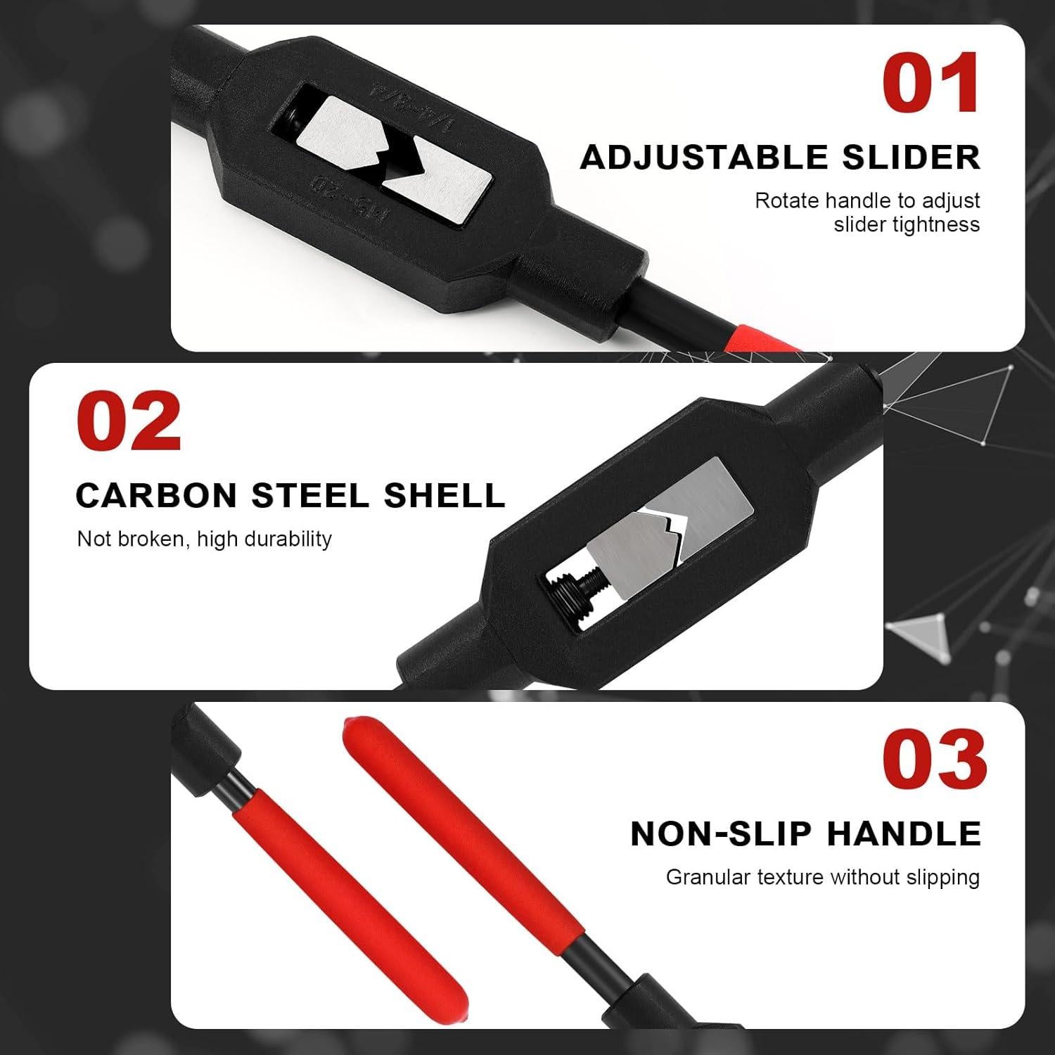 Mango de Llave Ajustable WILLBOND para Rosca 6.35-19.05mm