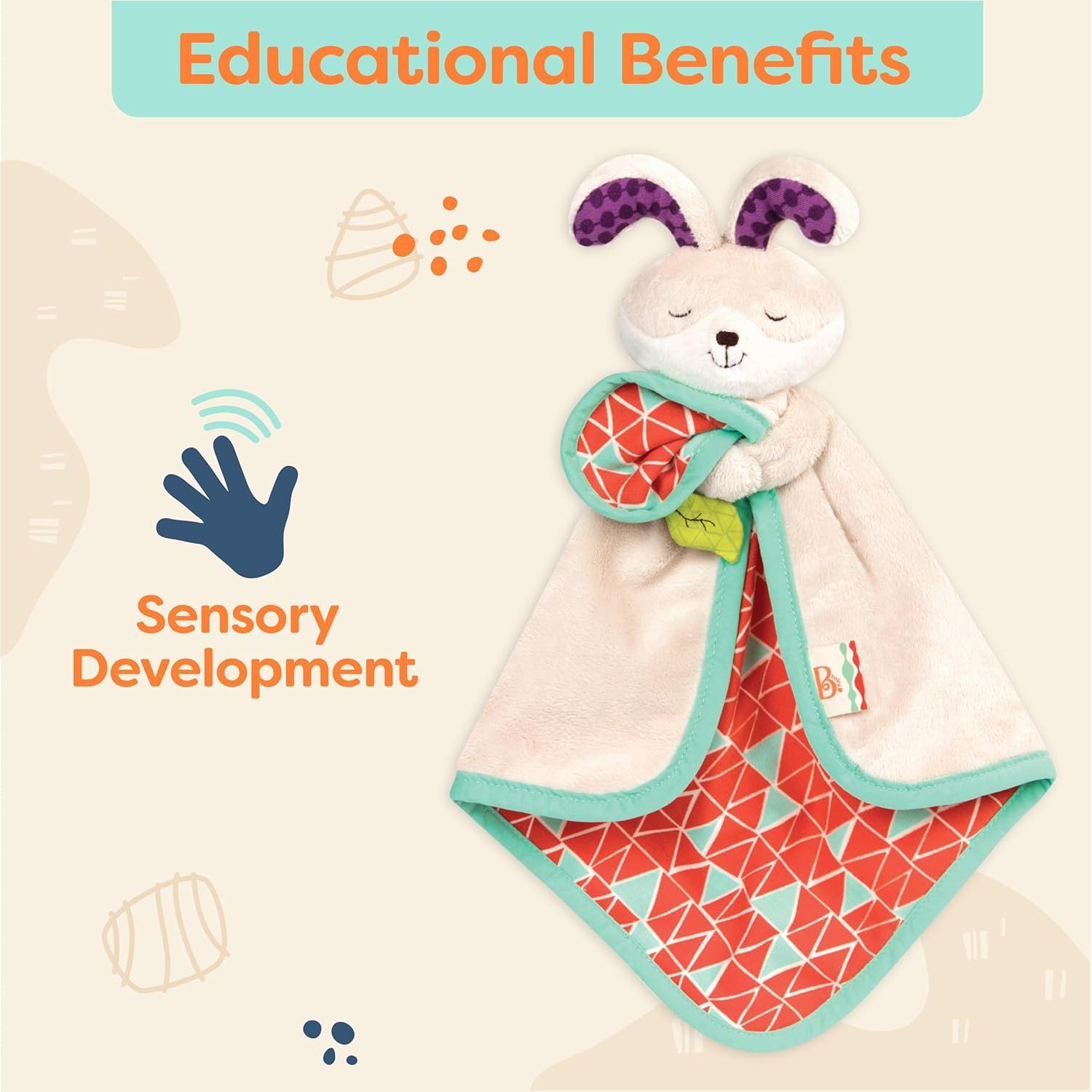 Manta de Seguridad B. toys Conejito Suave 31.75x20.96cm