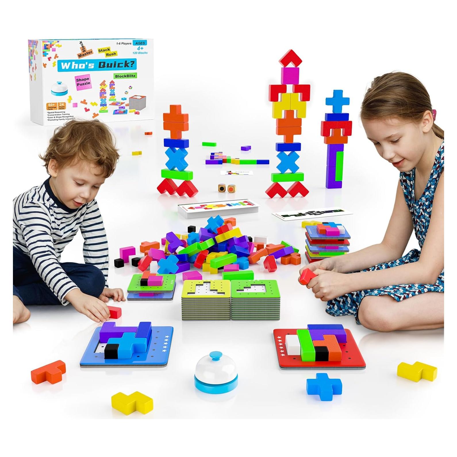 Juego de Mesa 4-en-1 Montessori Yunhe - 120 Piezas para Niños 4+