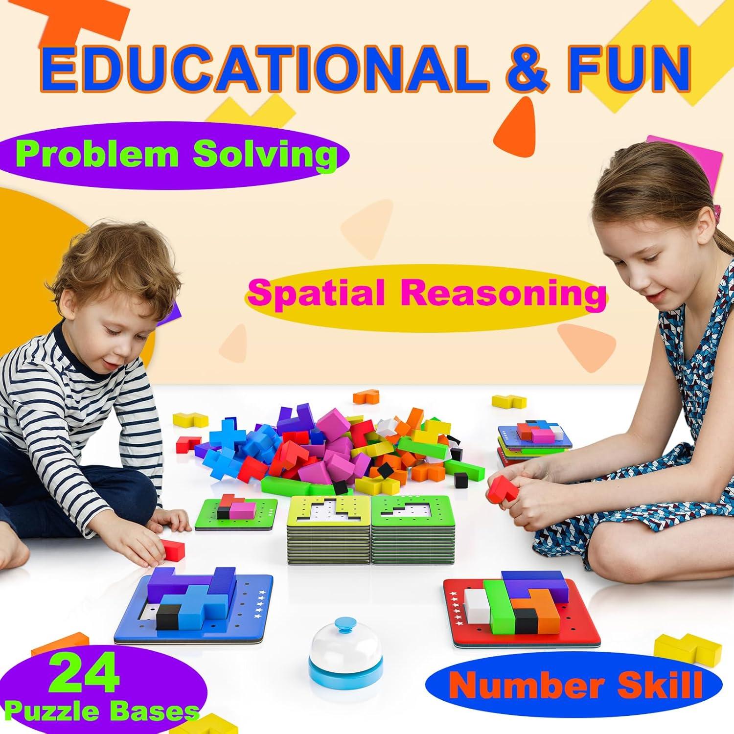 Juego de Mesa 4-en-1 Montessori Yunhe - 120 Piezas para Niños 4+