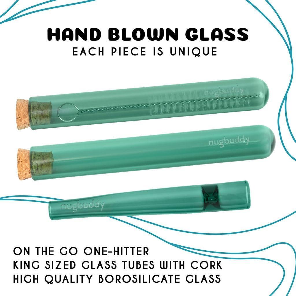 Estuche de Viaje Nugbuddy Verde - Accesorios de Vidrio Incluidos