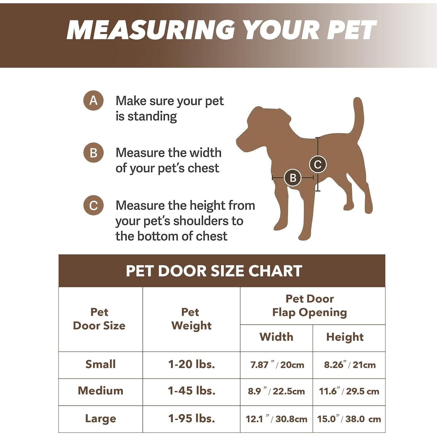 Puerta para Mascotas PETPRIME Grande 2 Vías con Bloqueo