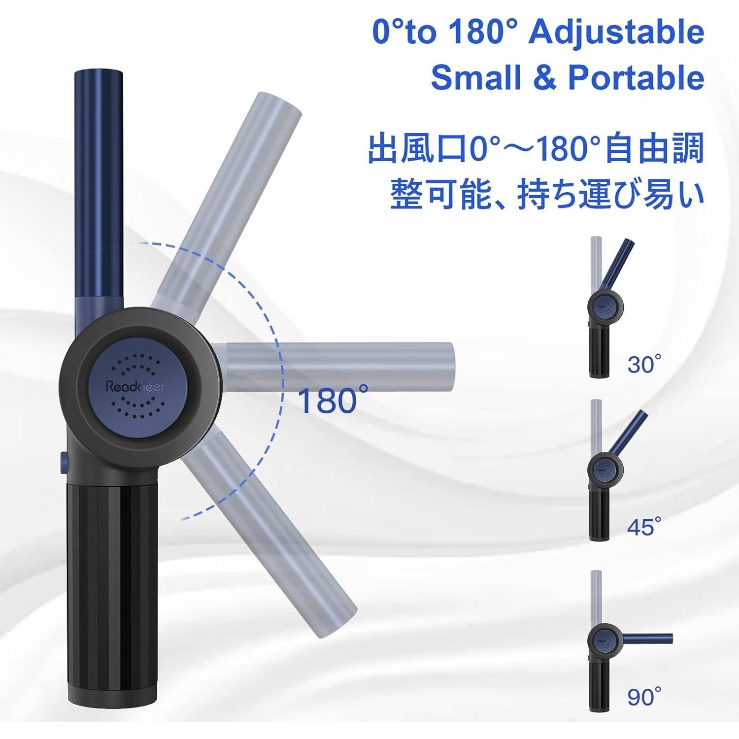 Ventilador de Barbacoa READAEER Portátil 5V 18W Azul