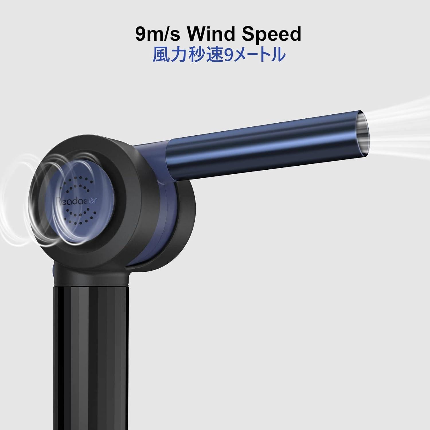 Ventilador de Barbacoa READAEER Portátil 5V 18W Azul