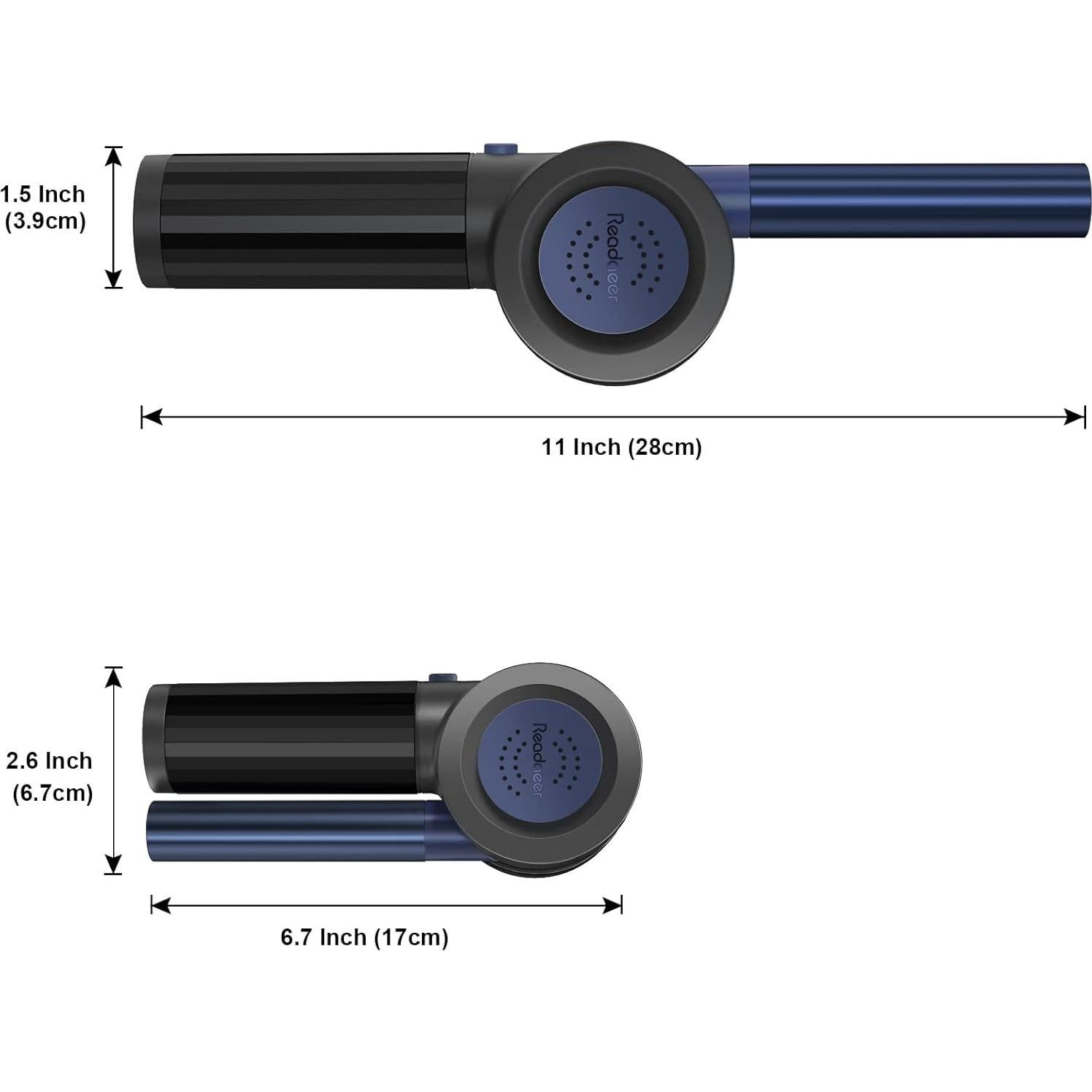 Ventilador de Barbacoa READAEER Portátil 5V 18W Azul