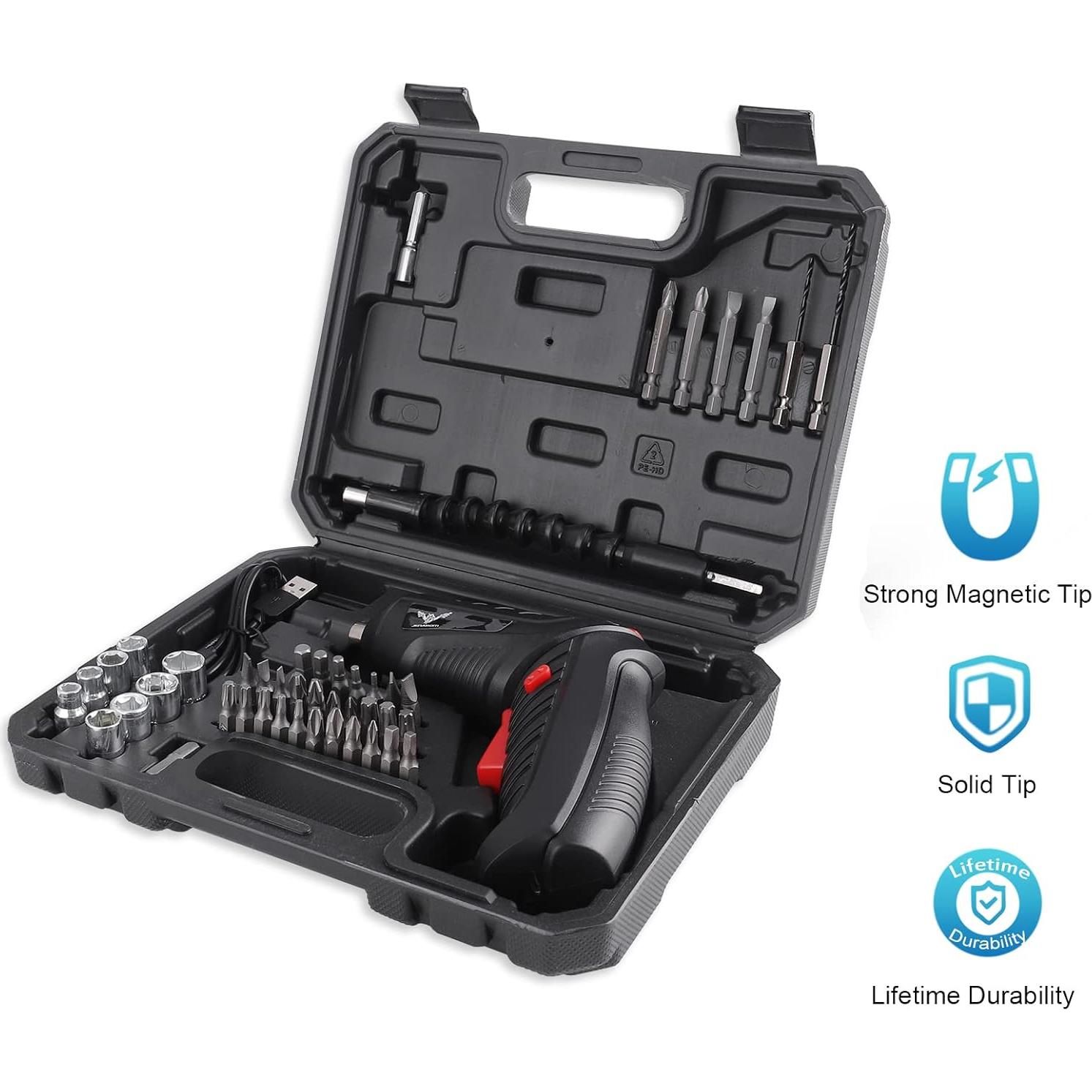 Destornillador Eléctrico Inalámbrico JENABOM 47 en 1 3.6V