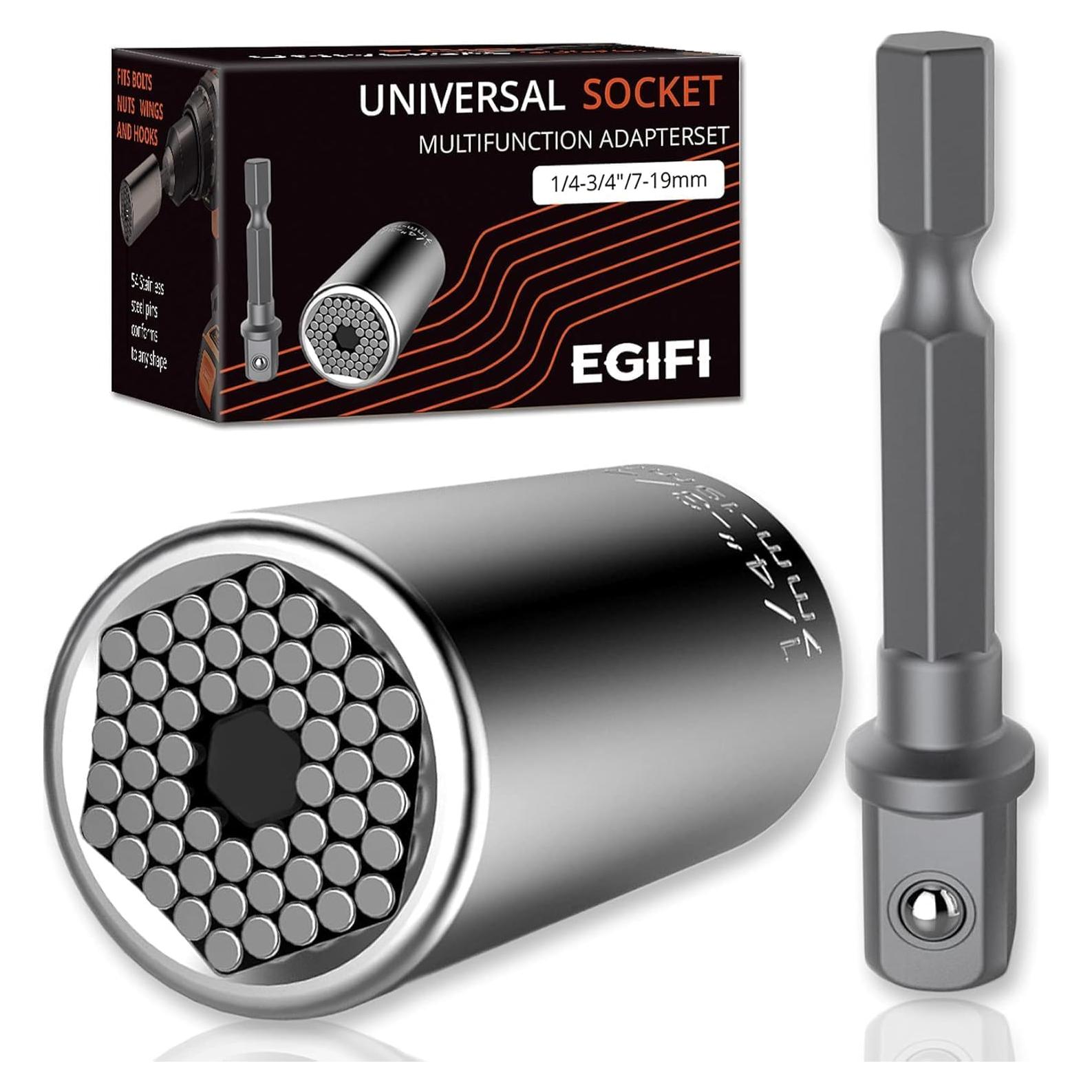 Herramienta Enchufe Universal EGIFI 2 PCS Plata - Acero Vanadio
