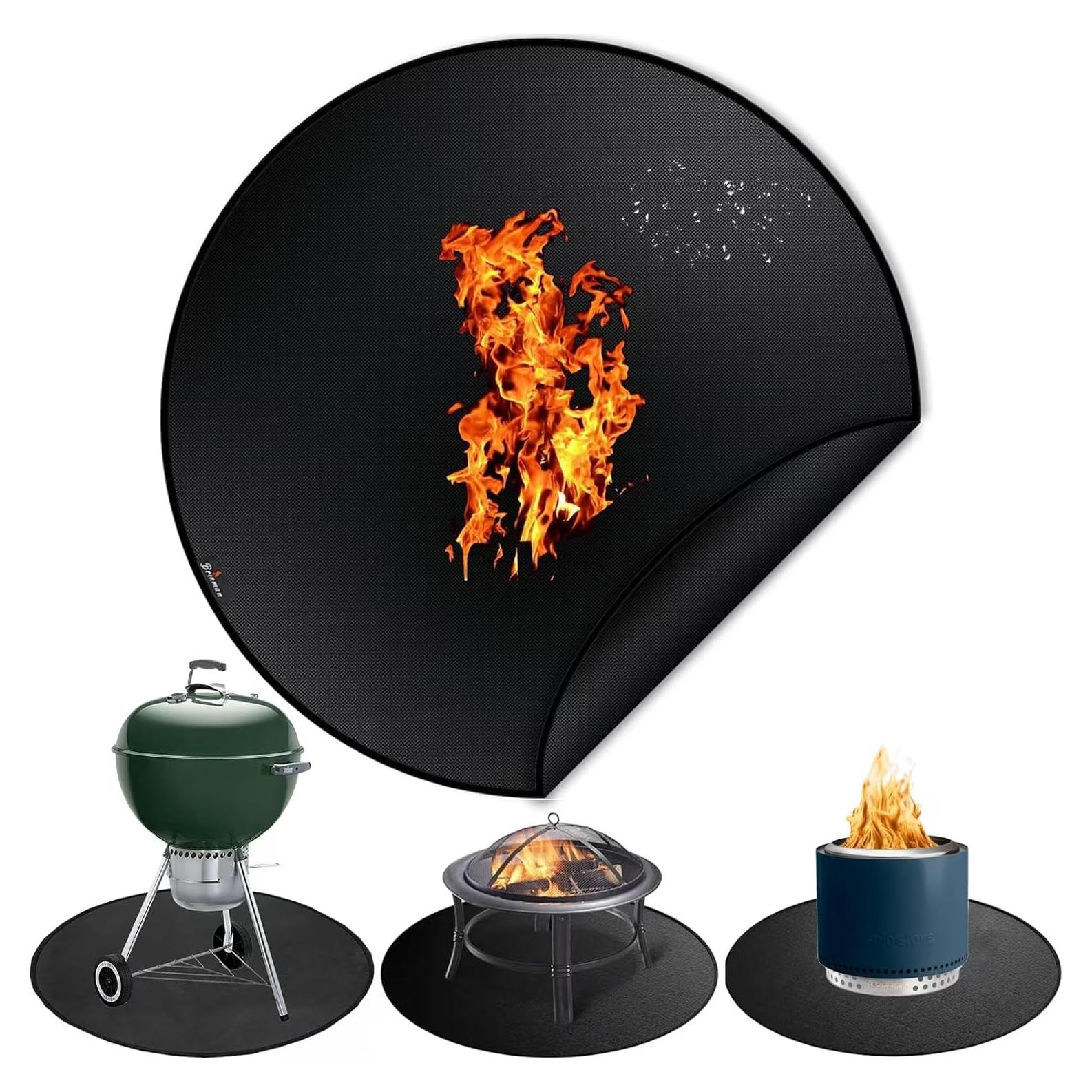 Alfombrilla de Fuego Brinman 100 cm Antideslizante y Resistente